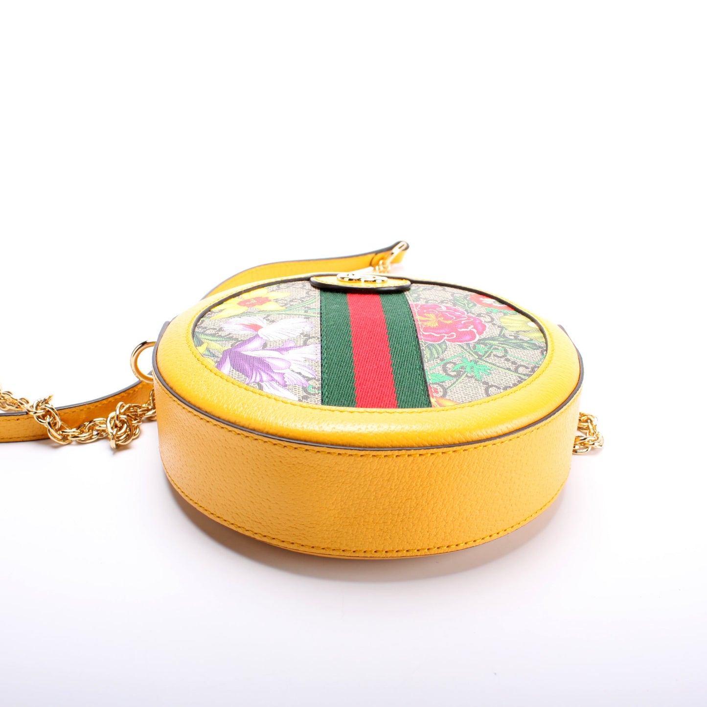 550618 Ophidia GG Flora Round Small Crossbody
