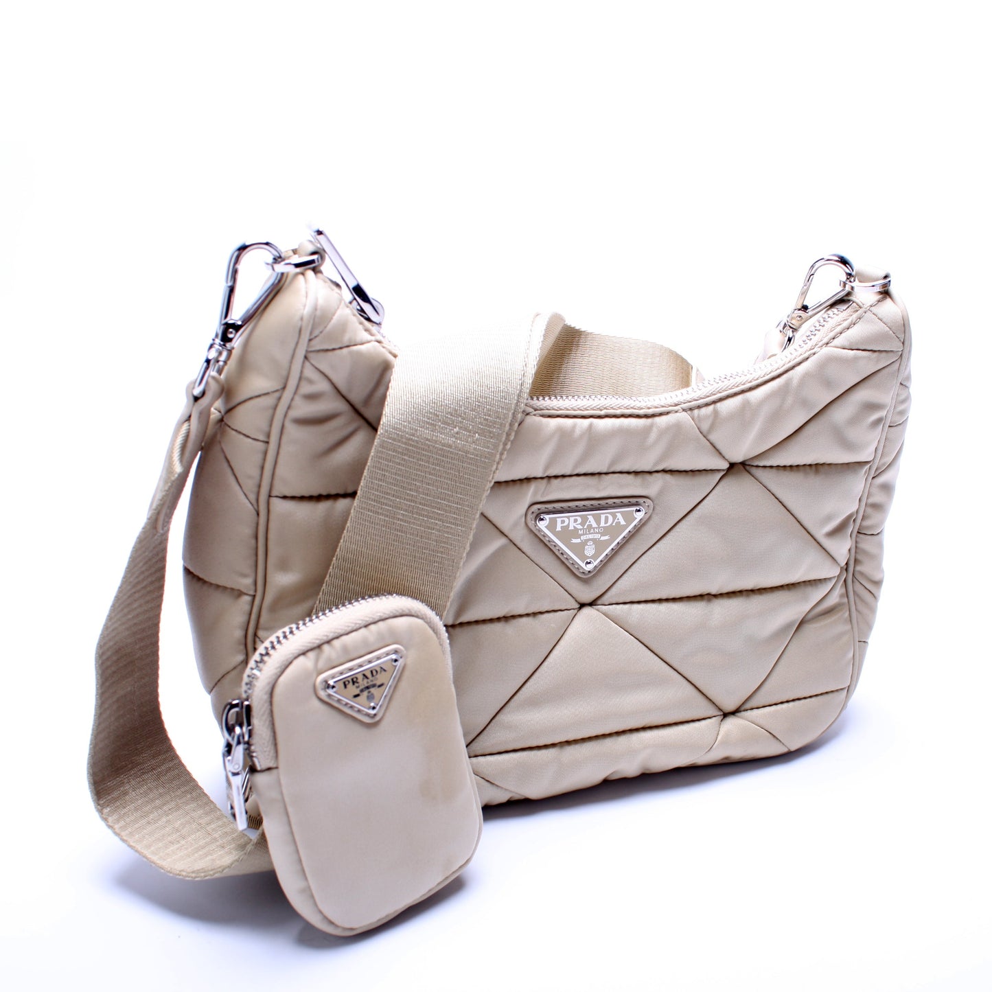 1BC151 Re-Nylon Padded Hobo