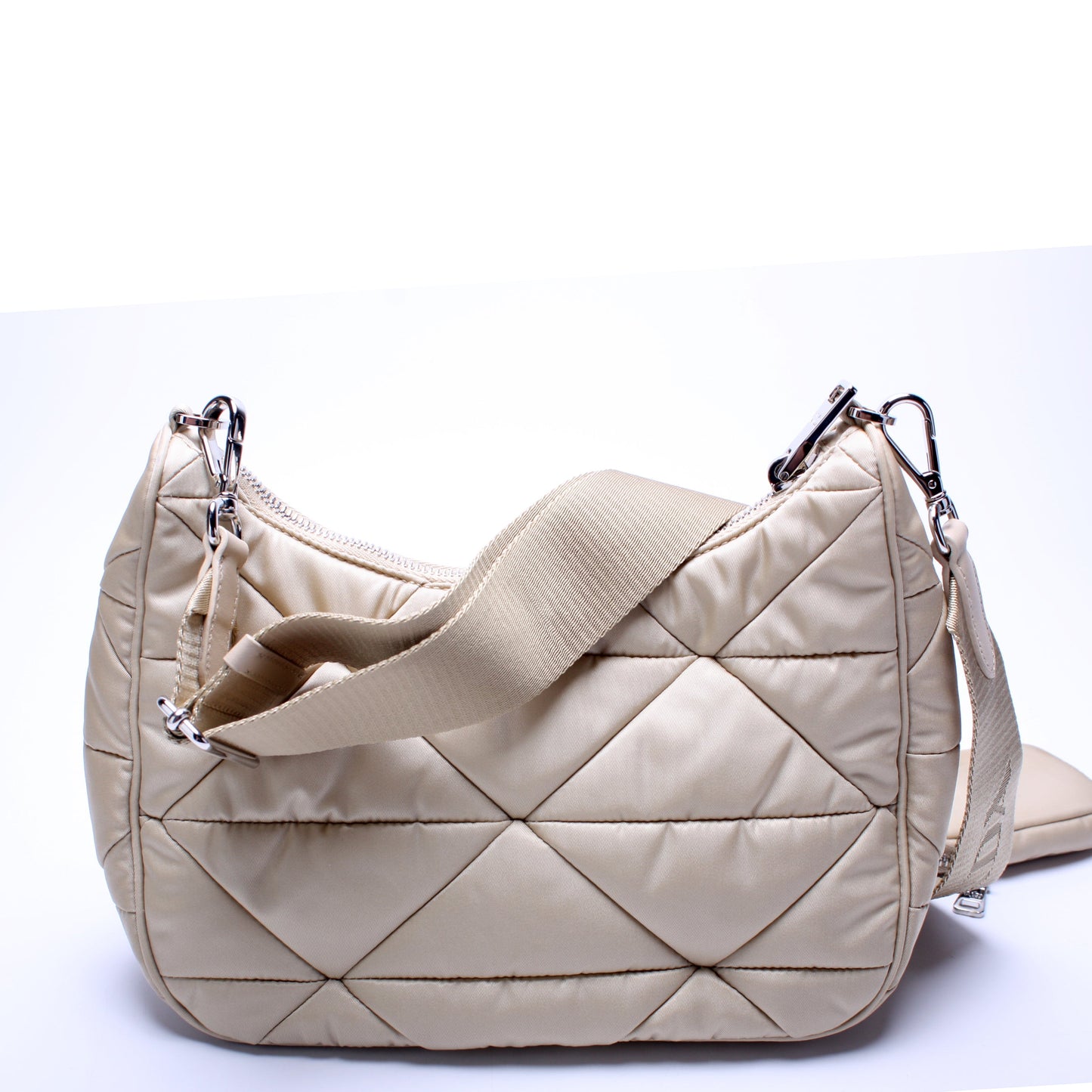 1BC151 Re-Nylon Padded Hobo