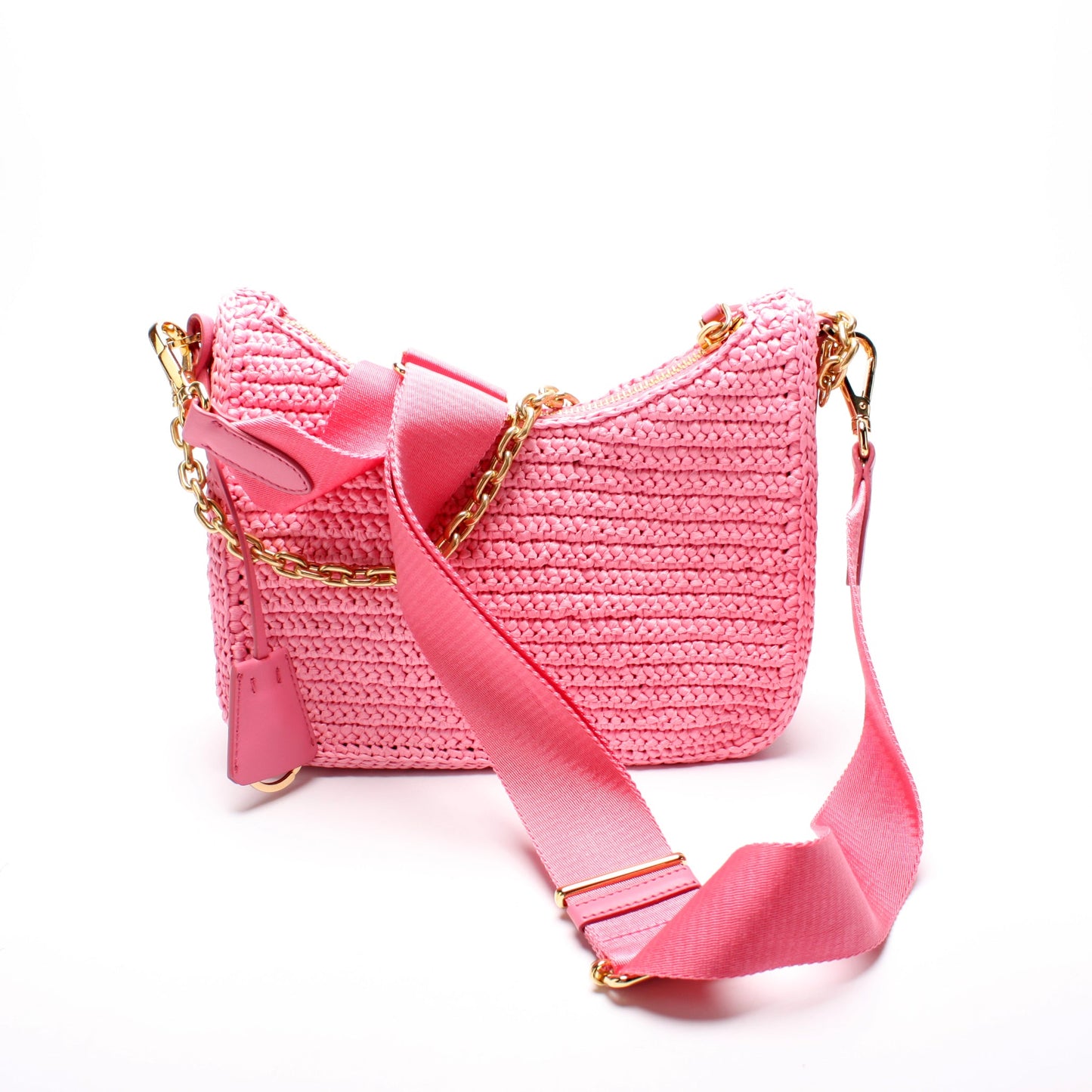 1BH204 Raffia Re-Edition 2005 Shoulder Bag