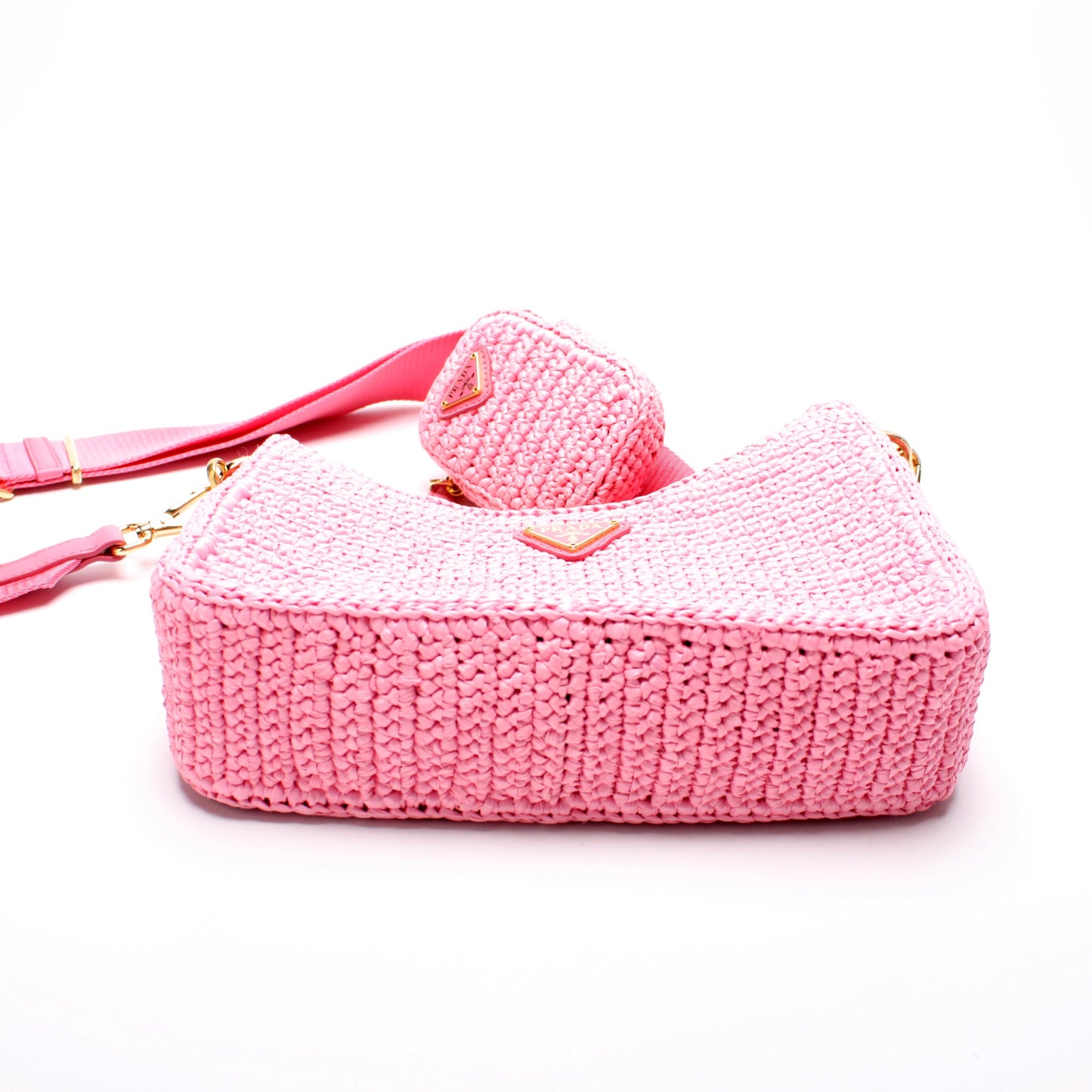 1BH204 Raffia Re-Edition 2005 Shoulder Bag