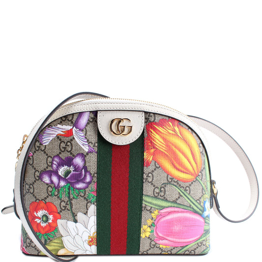 499621 Ophidia GG Flora Small Crossbody