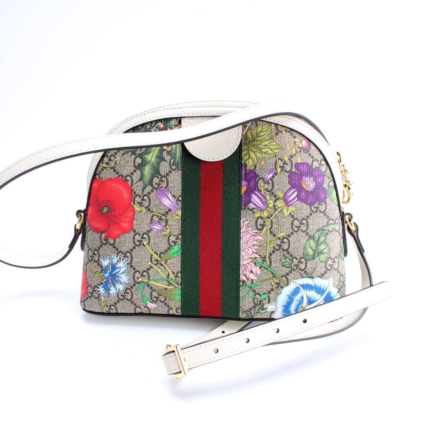 499621 Ophidia GG Flora Small Crossbody