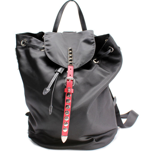 New Vela Nylon Studded Backpack