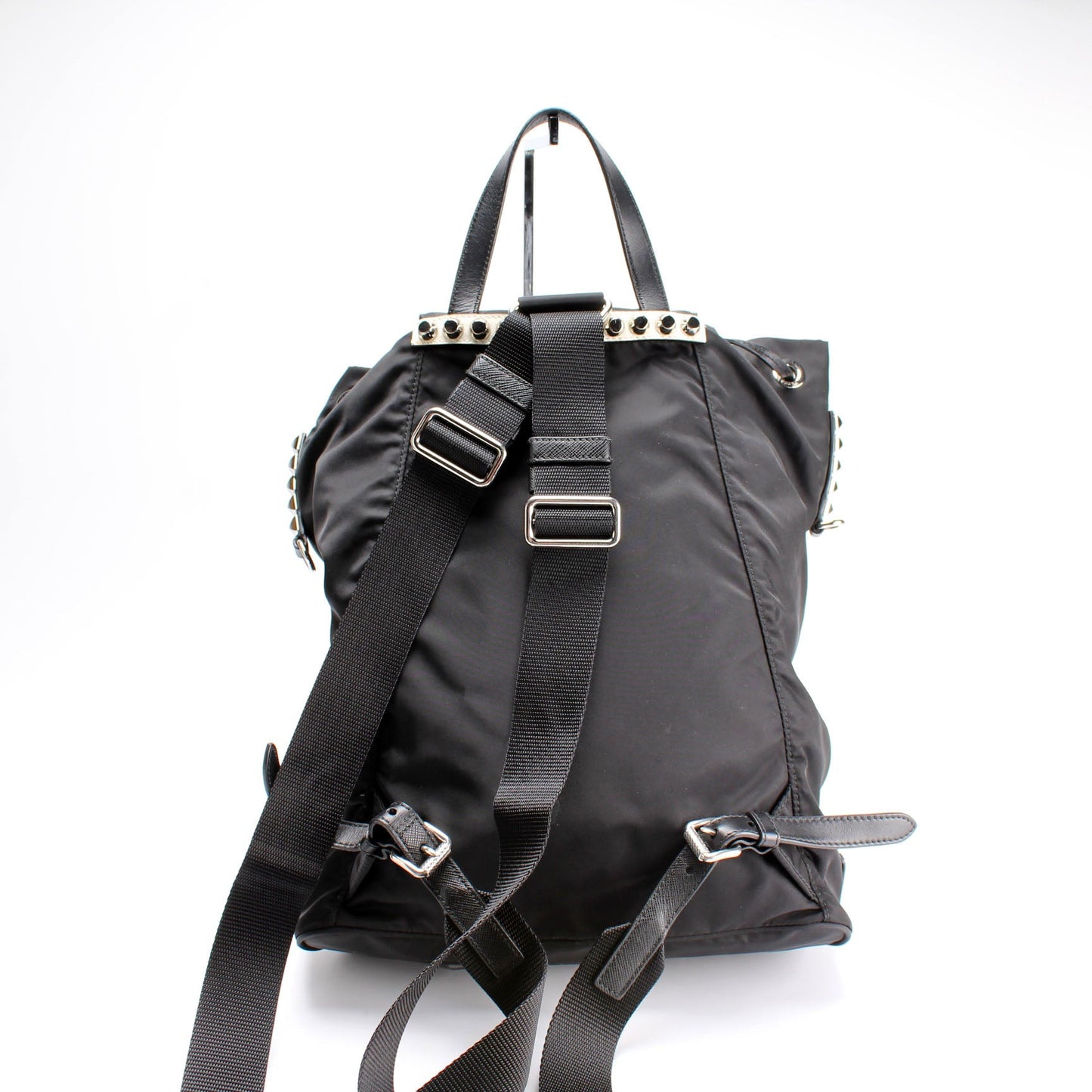 New Vela Nylon Studded Backpack