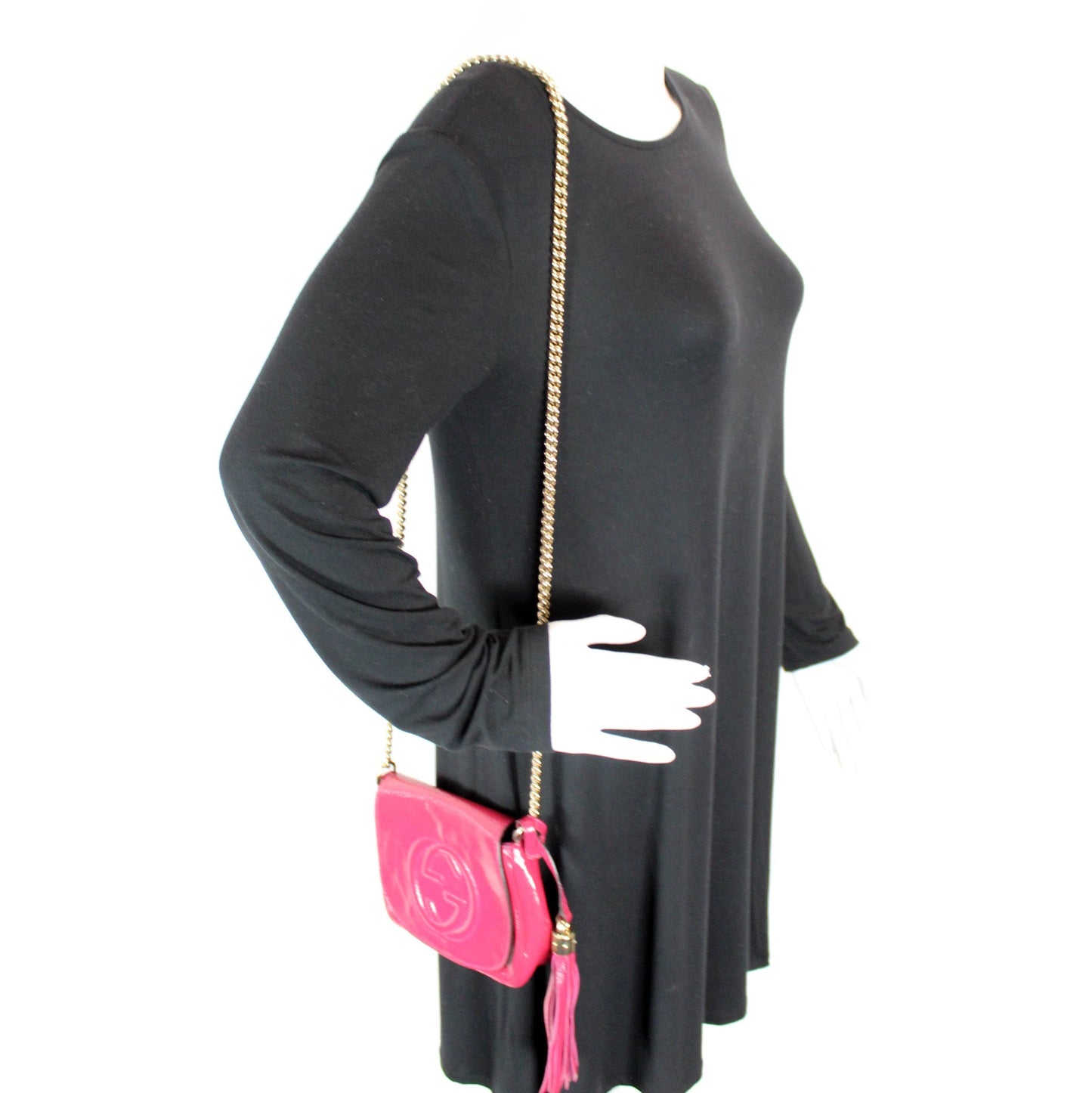 323190 Soho Chain Tassel Flap Small