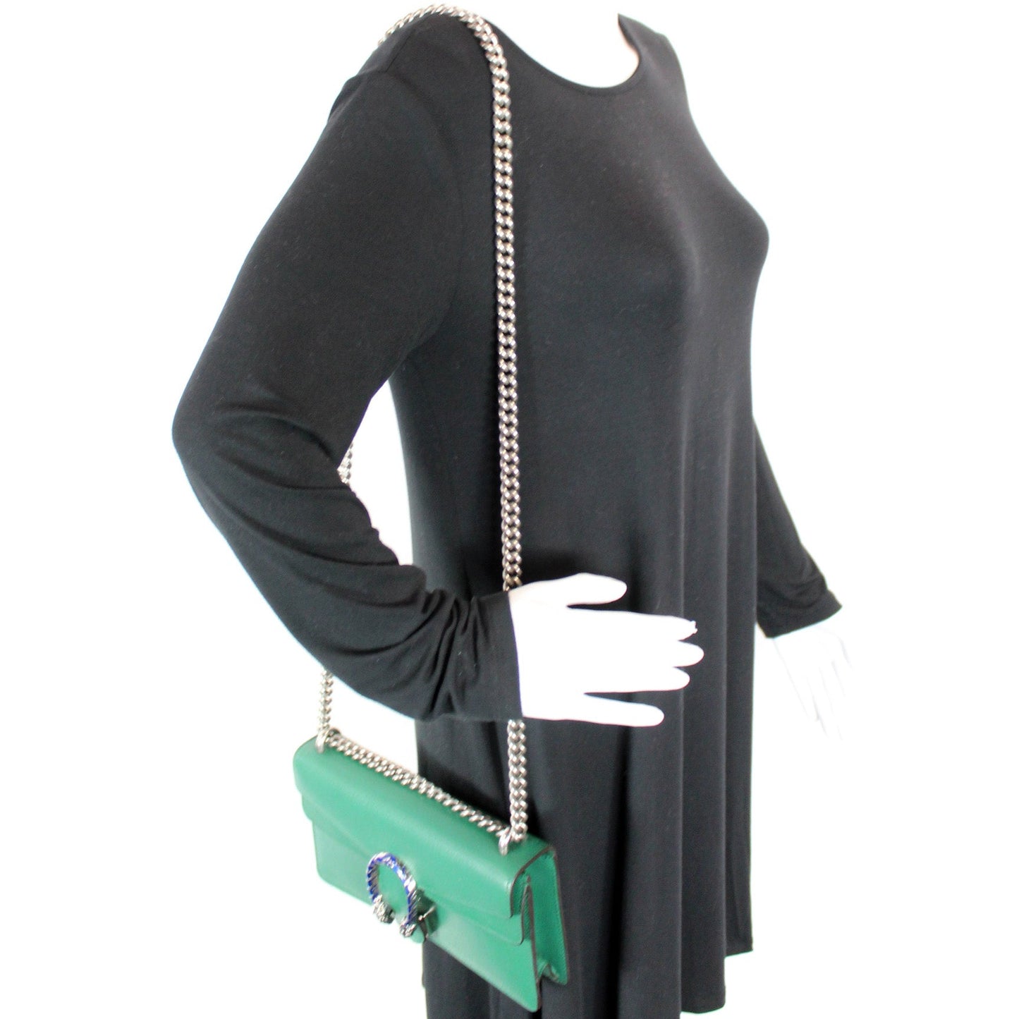 499623 Dionysus Small GG Leather