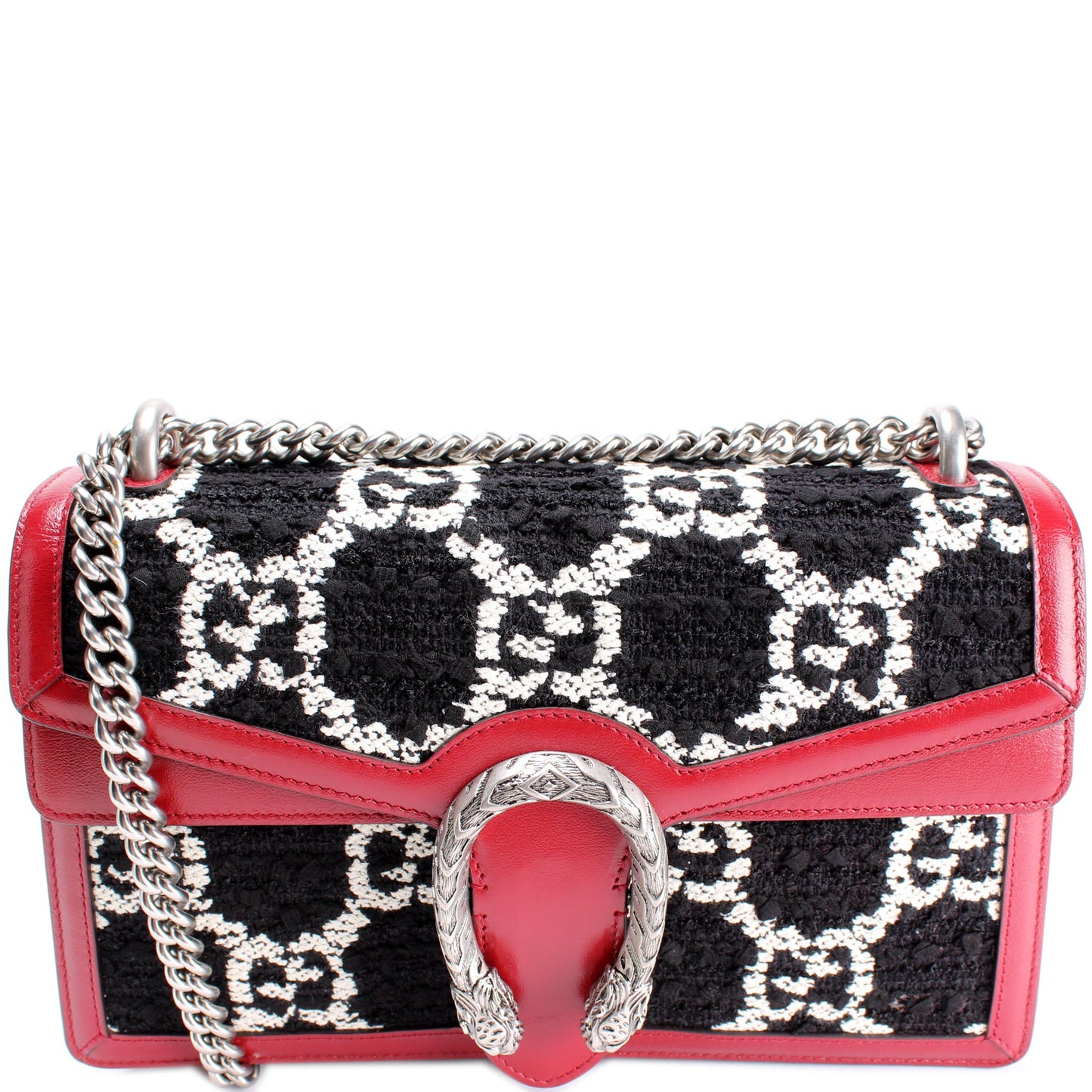 400249 Dionysus Tweed GG Shoulder Small