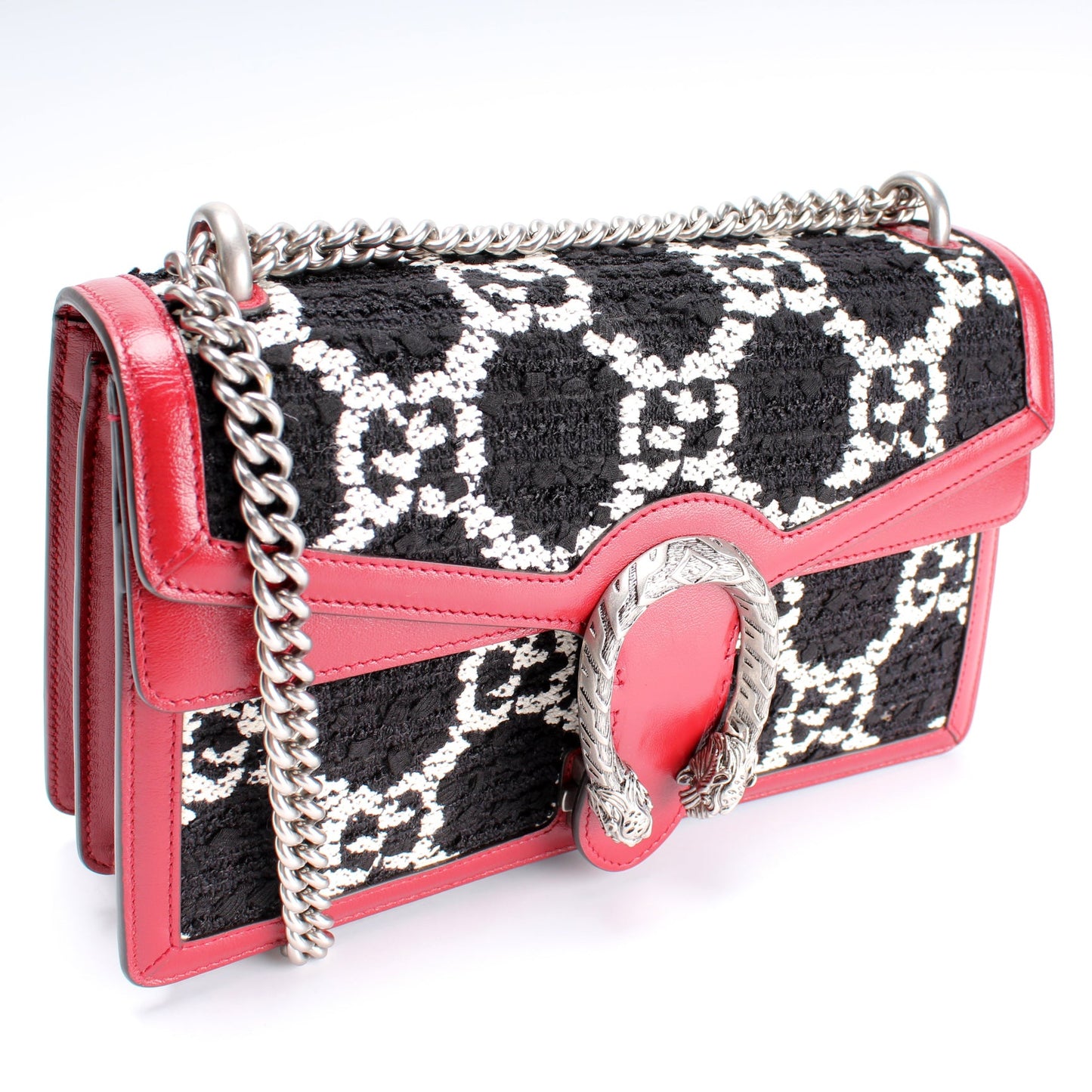 400249 Dionysus Tweed GG Shoulder Small