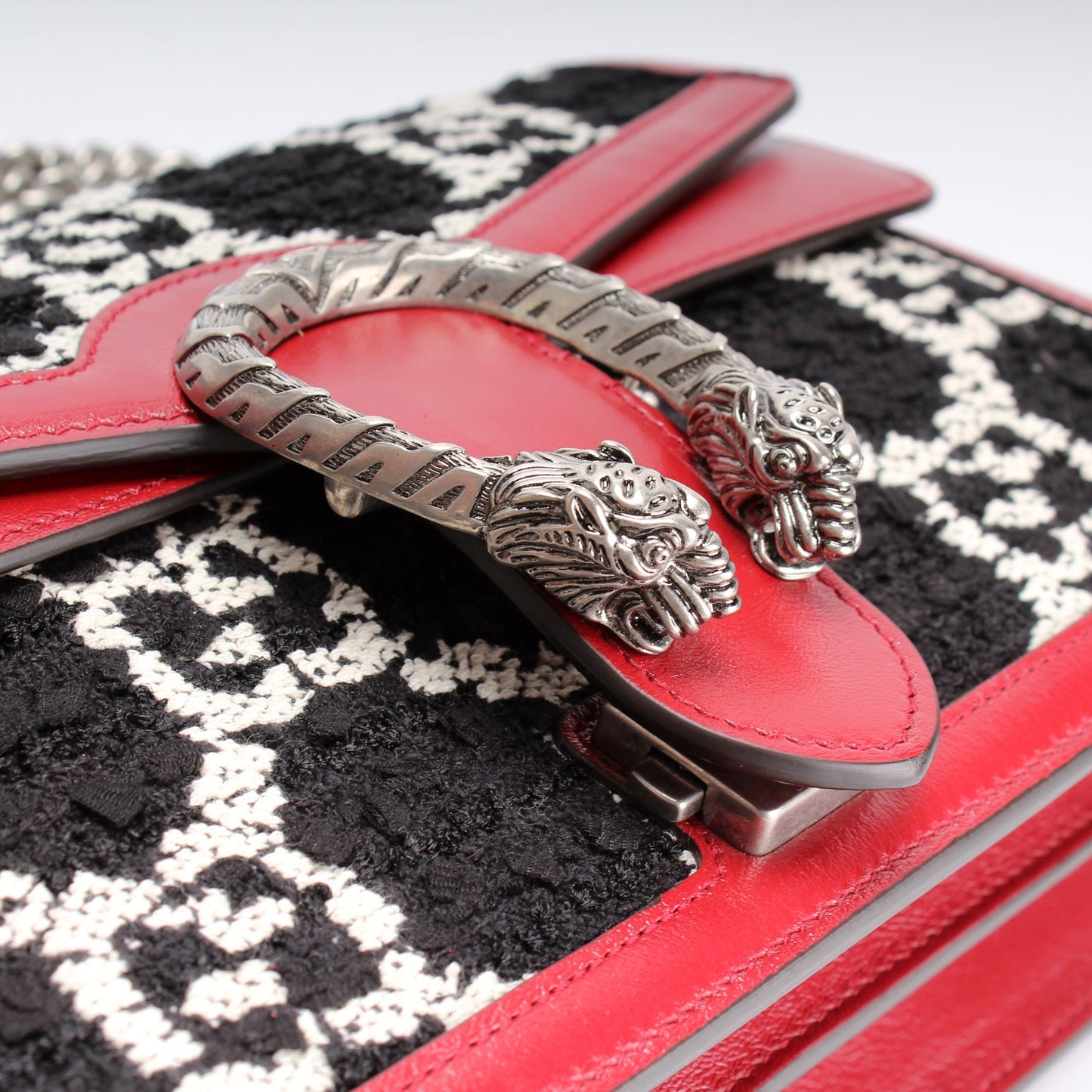 400249 Dionysus Tweed GG Shoulder Small