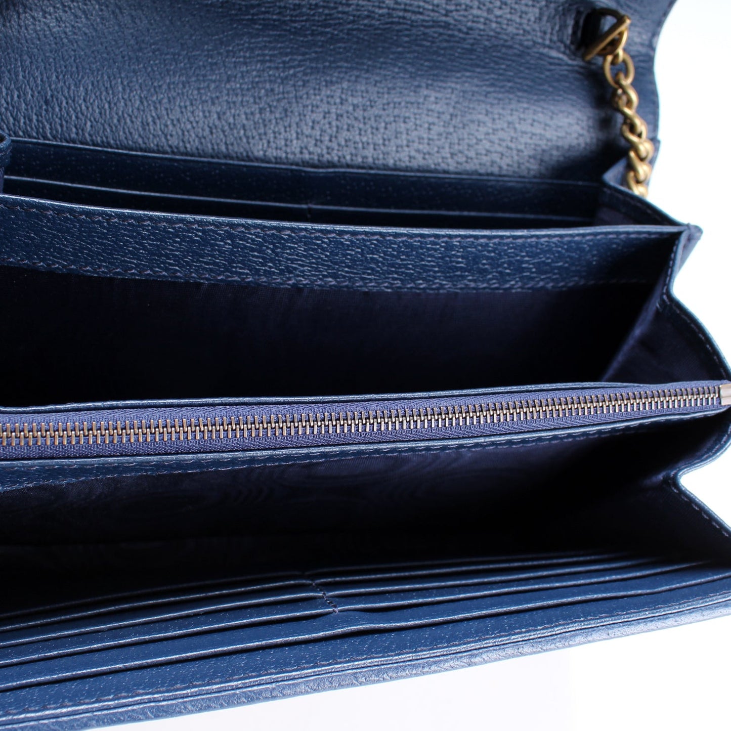 474575 Marmont Raffia Chain Wallet