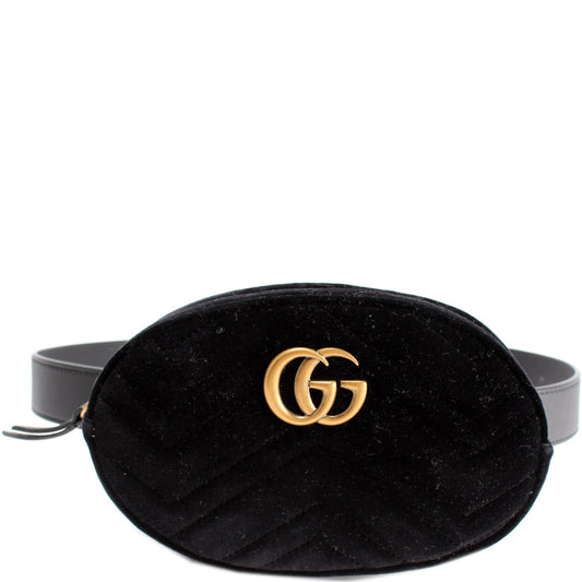476434 Marmont Velvet Belt Bag