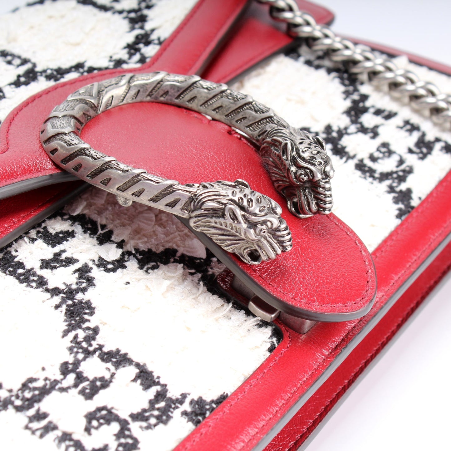 400249 Dionysus Tweed GG Shoulder Small