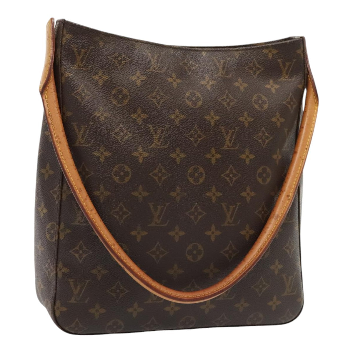 Louis Vuitton Looping Gm Brown Canvas Shoulder Bag