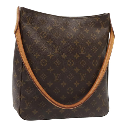 Louis Vuitton Looping Gm Brown Canvas Shoulder Bag