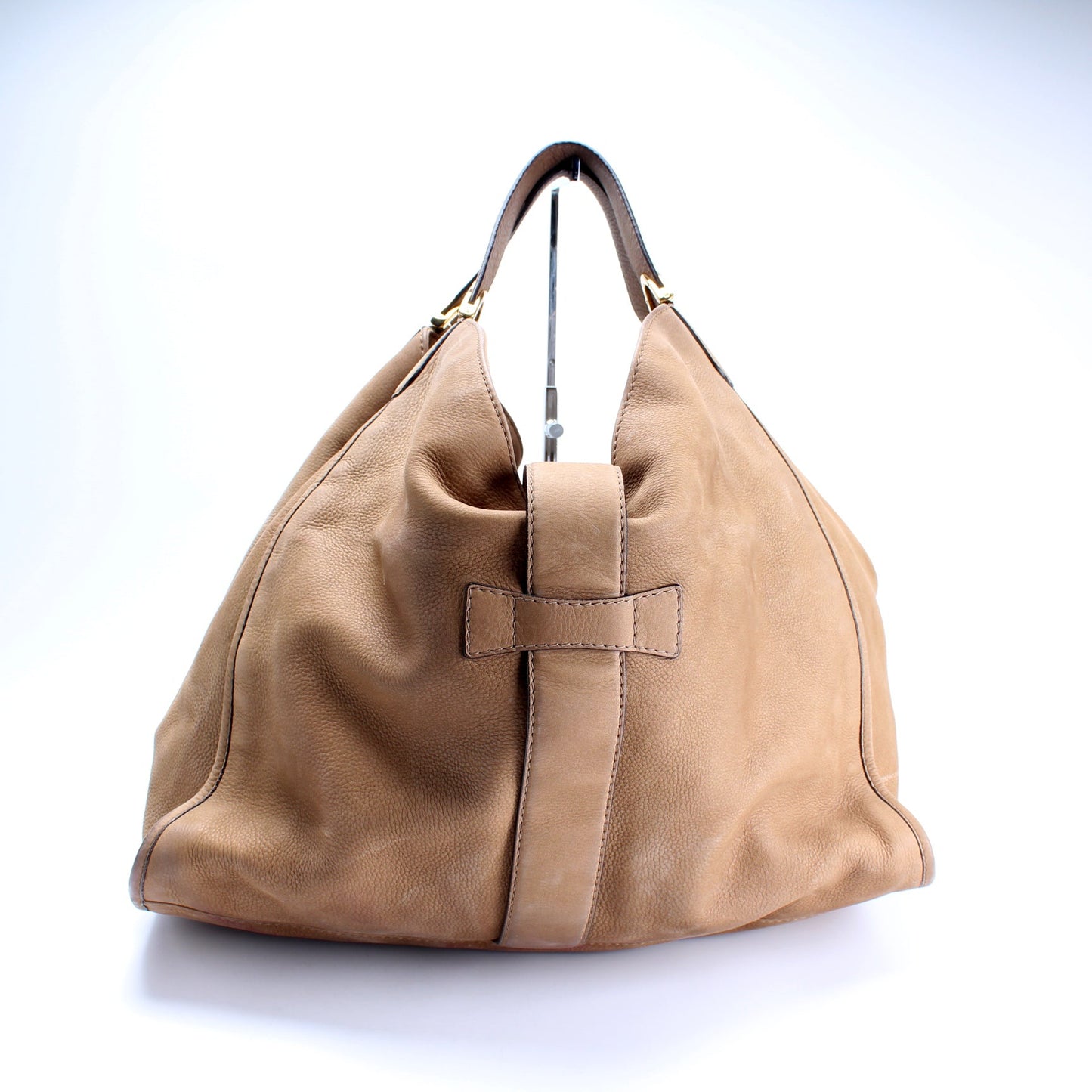 296855 Horsebit Large Hobo Nubuck
