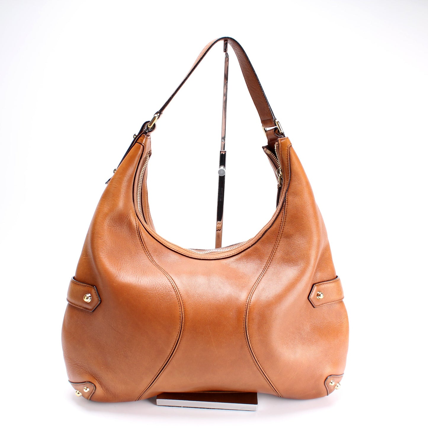 131026 Horsebit Leather Hobo
