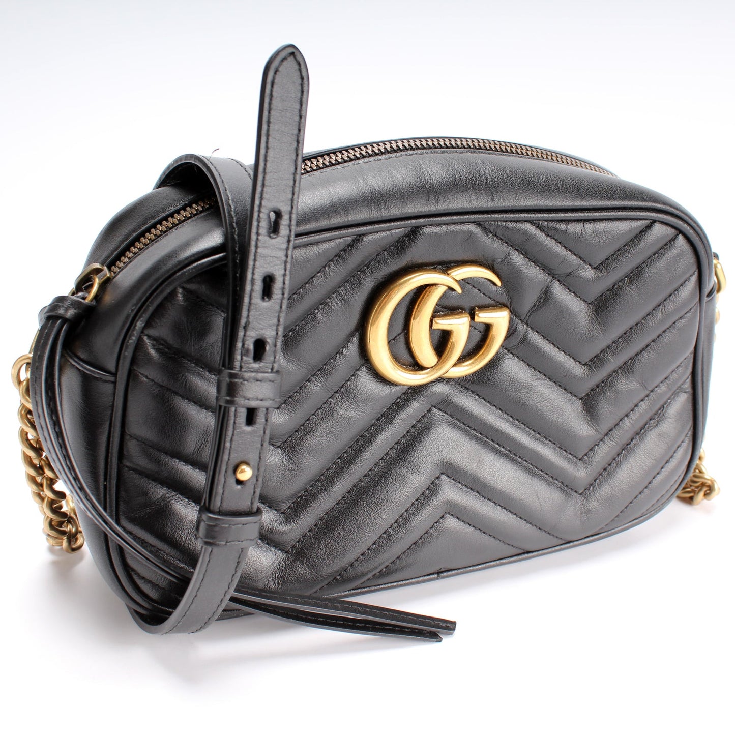 447632 Marmont Small Leather Camera Bag