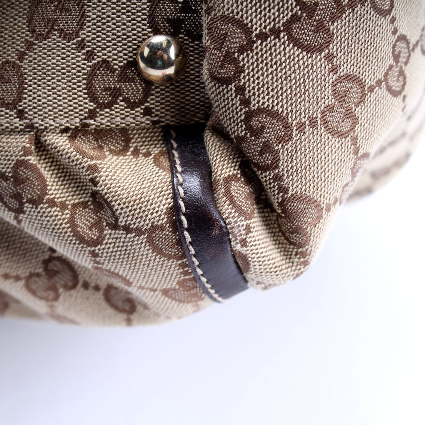 189835 GG Canvas Abbey D Ring Large Hobo