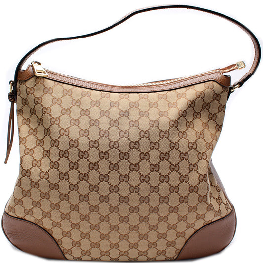 449244 GG Canvas Bree Hobo