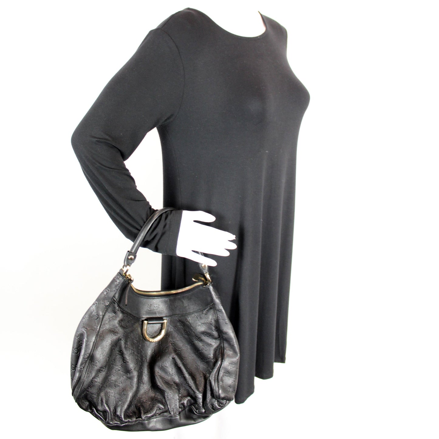 189833 Guccissima D Ring Hobo