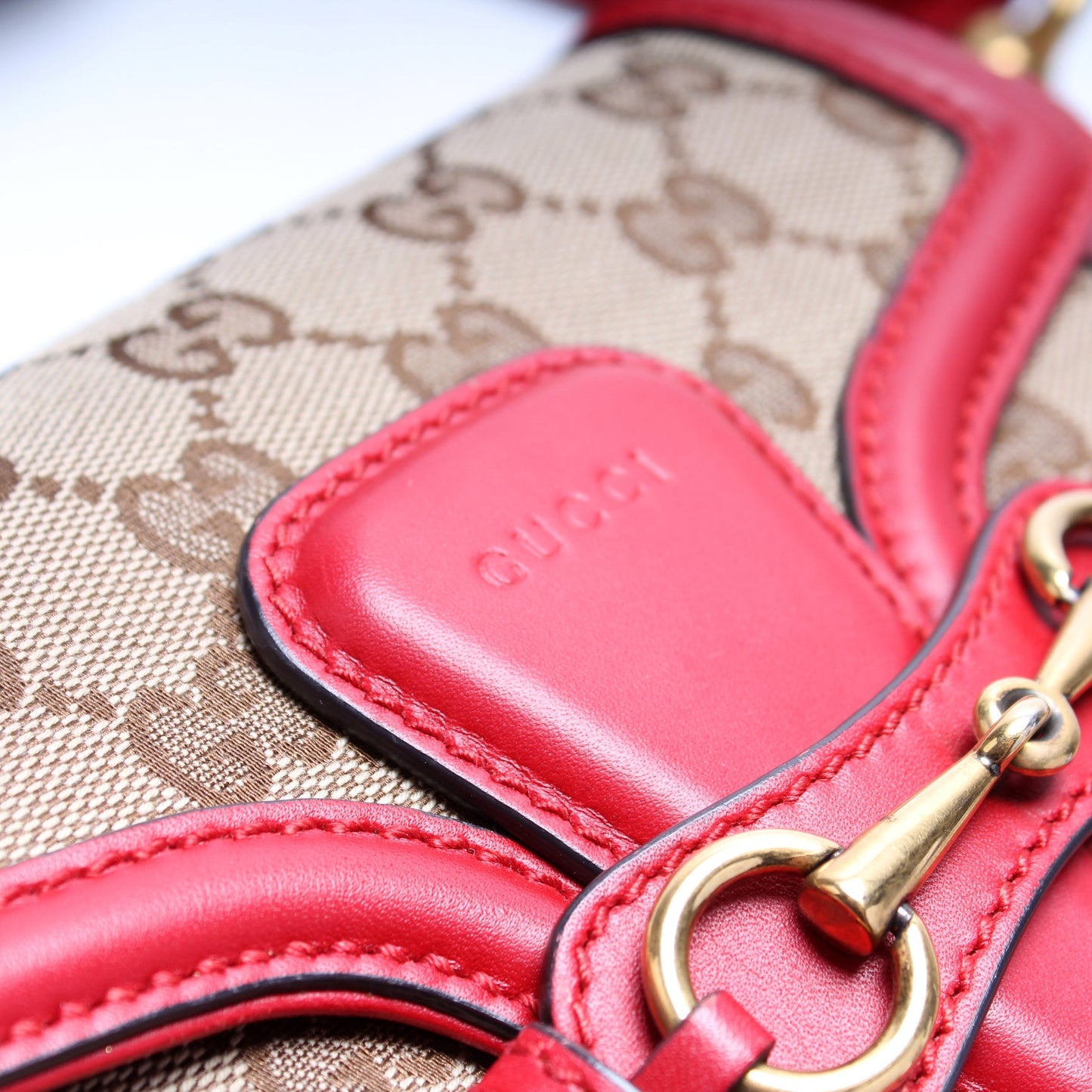 384821 GG Canvas Lady Web Small Shoulder Bag