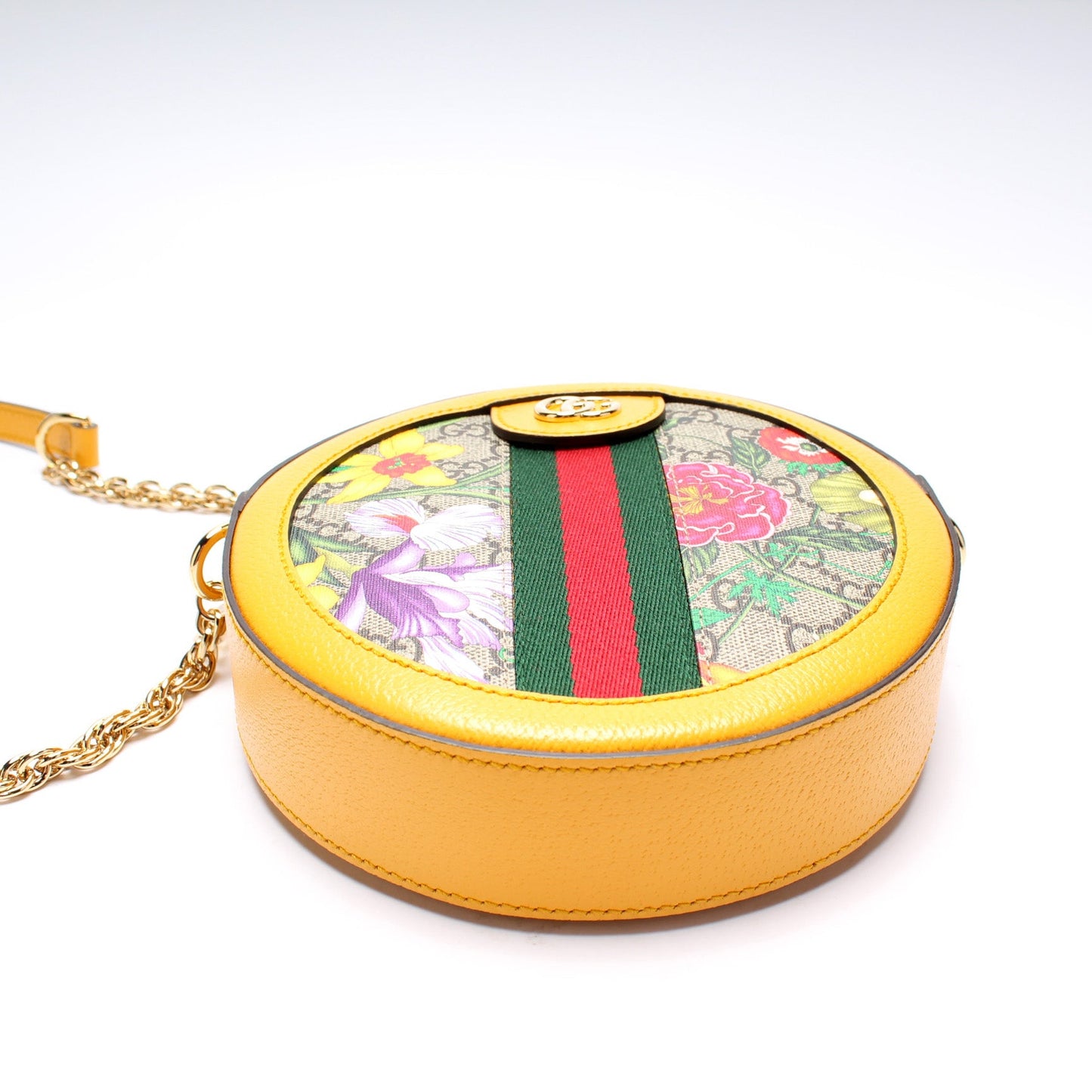 550618 Ophidia GG Flora Round Small Crossbody