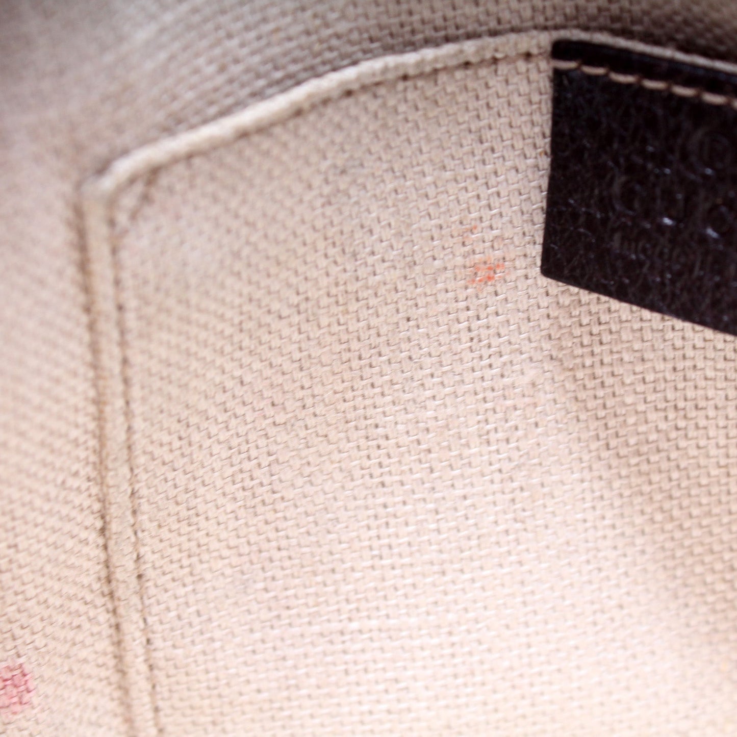 412008 GG Canvas Bee Camera Bag