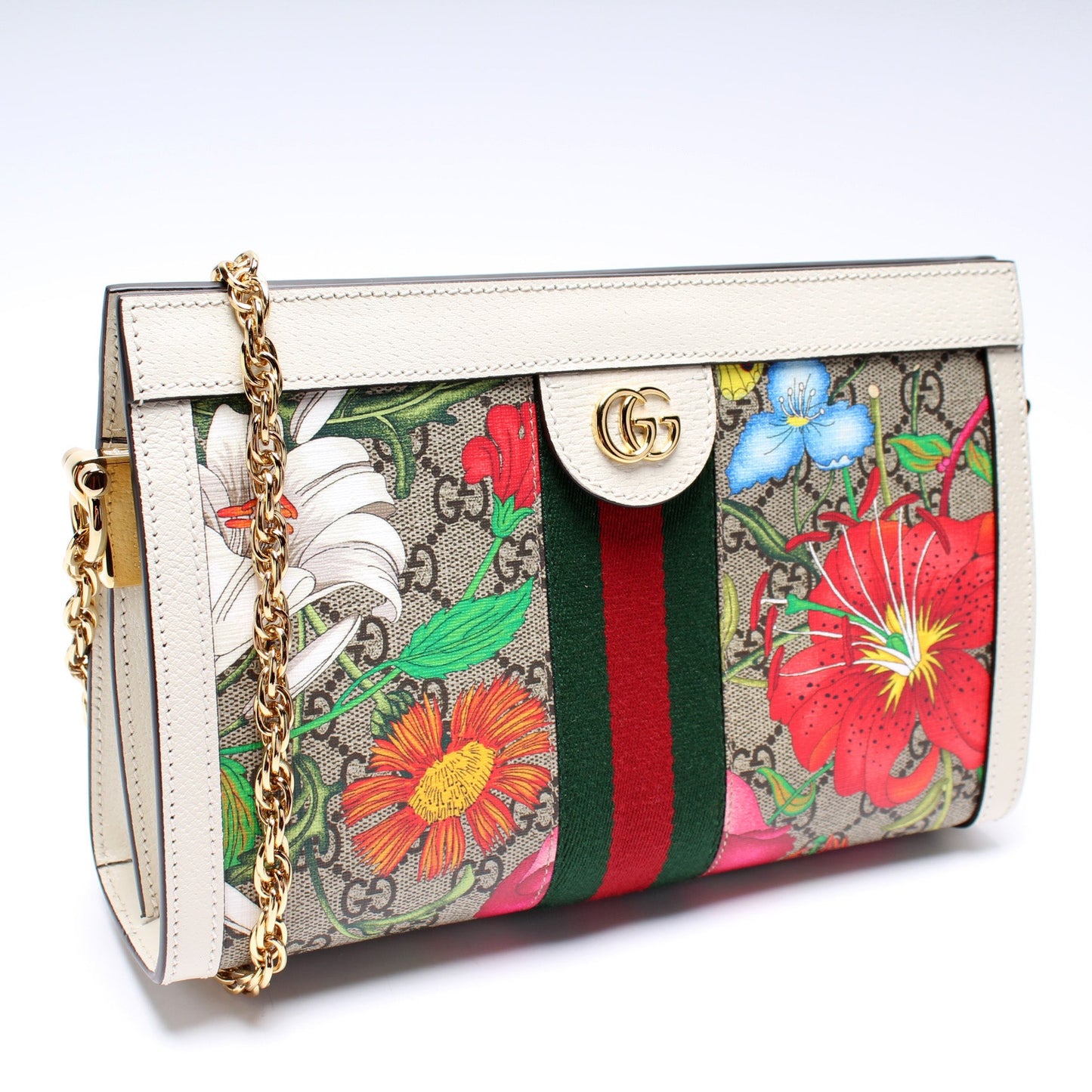 503877 GG Supreme Flora Ophidia Small Chain