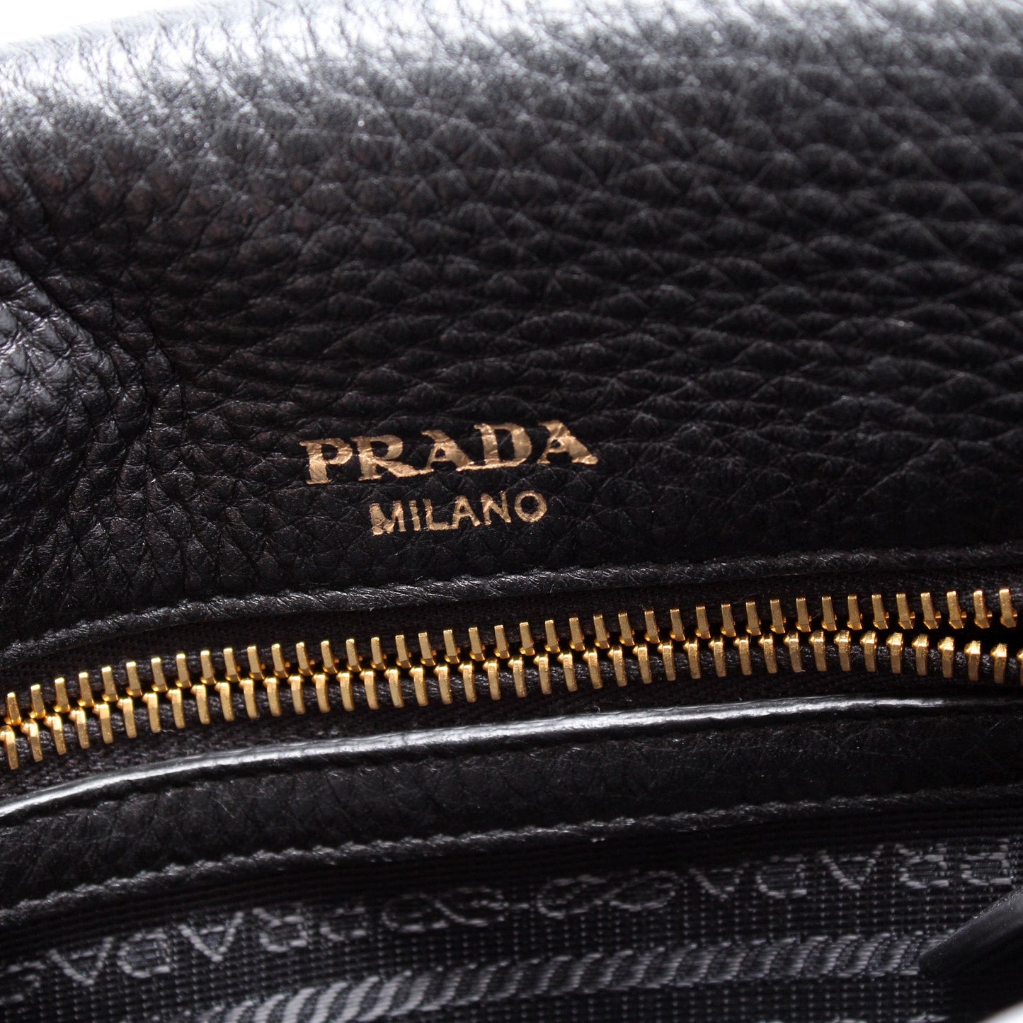 Vitello Daino Leather Flap/Zip Crossbody