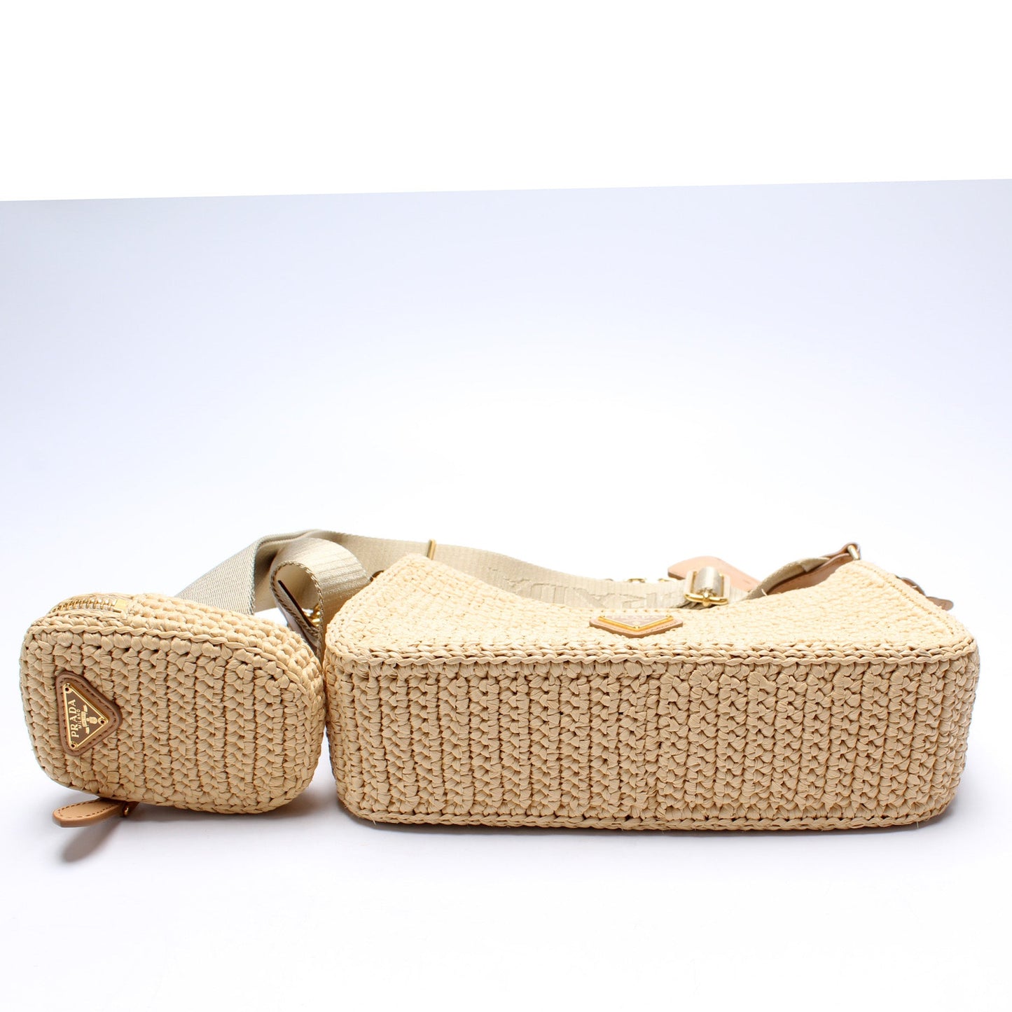 1BH204 Raffia Re-Edition 2005 Shoulder Bag