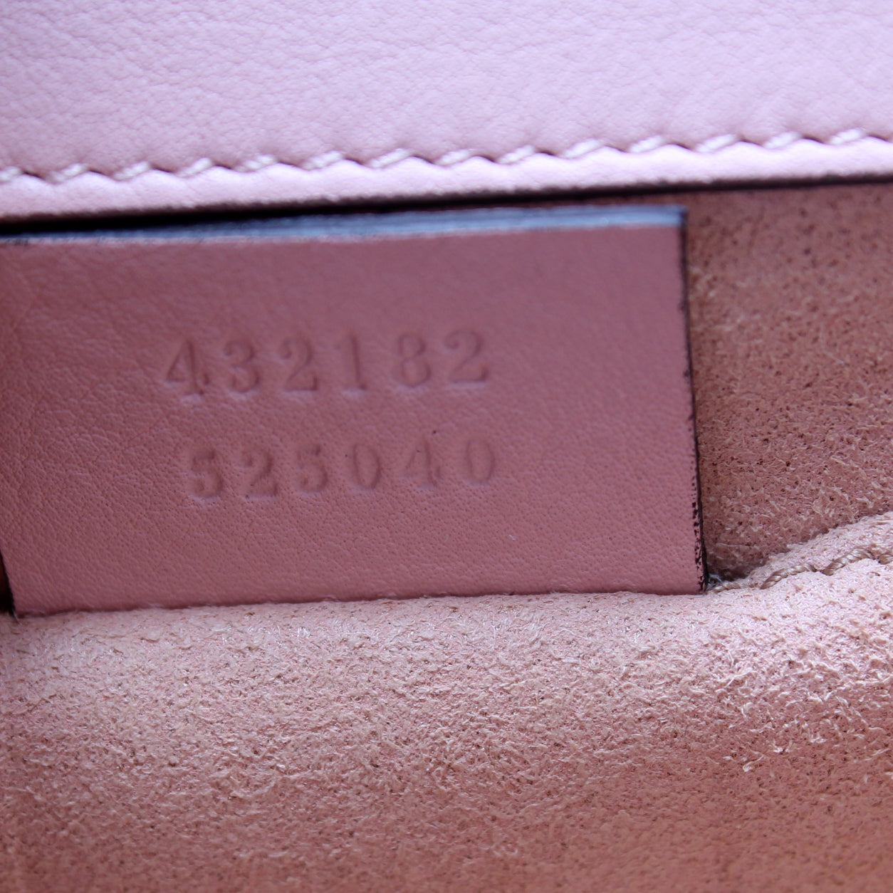 432182 Padlock Embroidered Star Leather Small