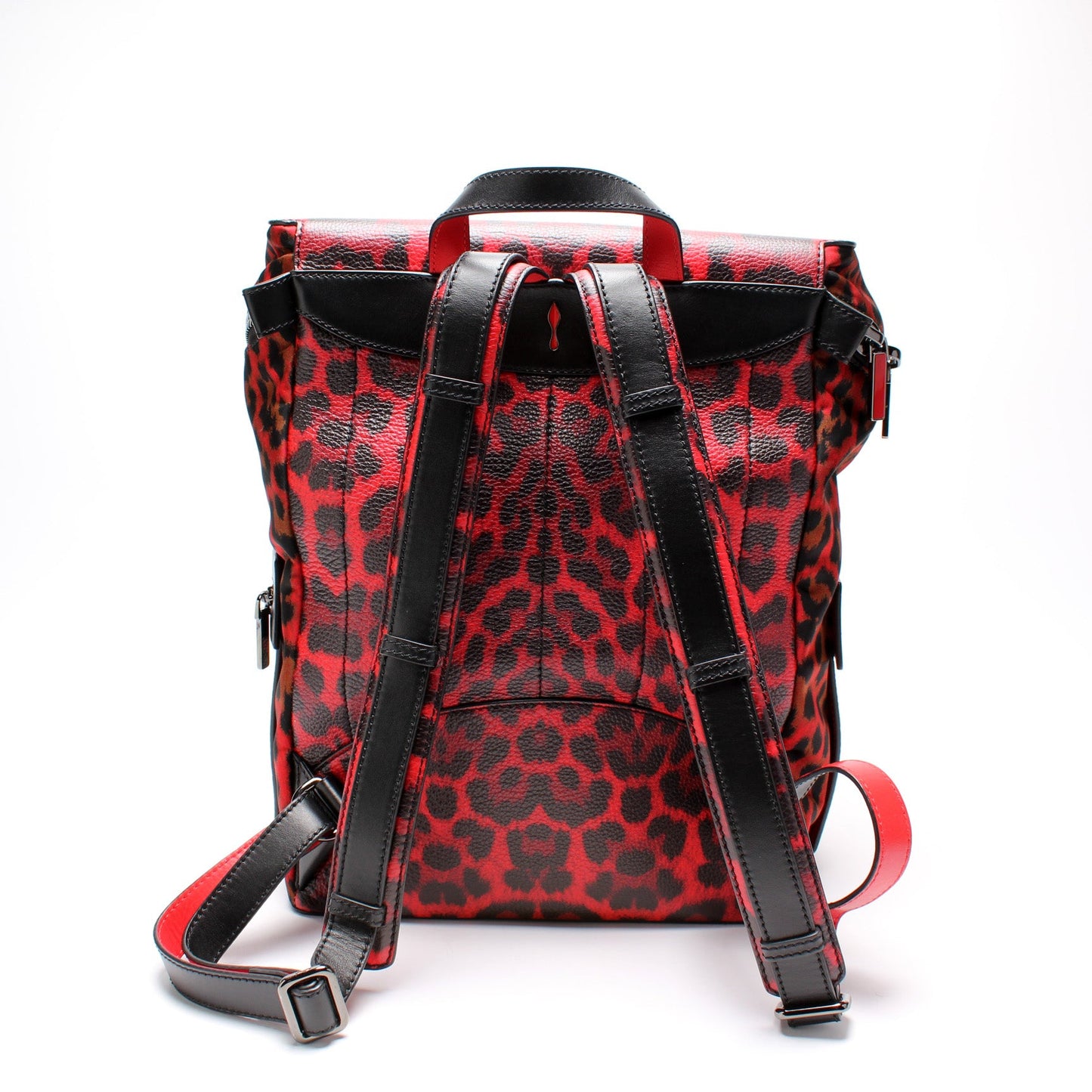 Apoloubi Backpack Printed Nylon/Leather