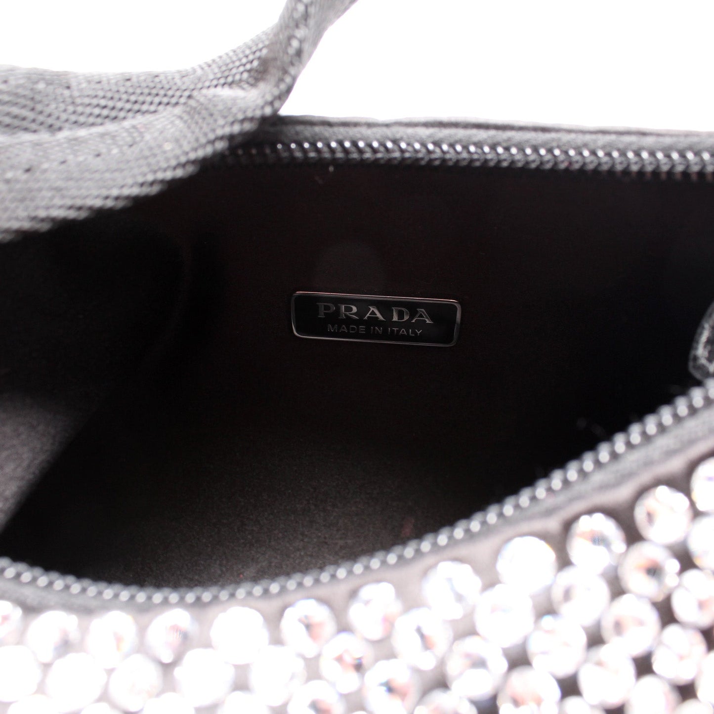 1BC515 Satin Crystal Re-Edition 2000 Mini Bag