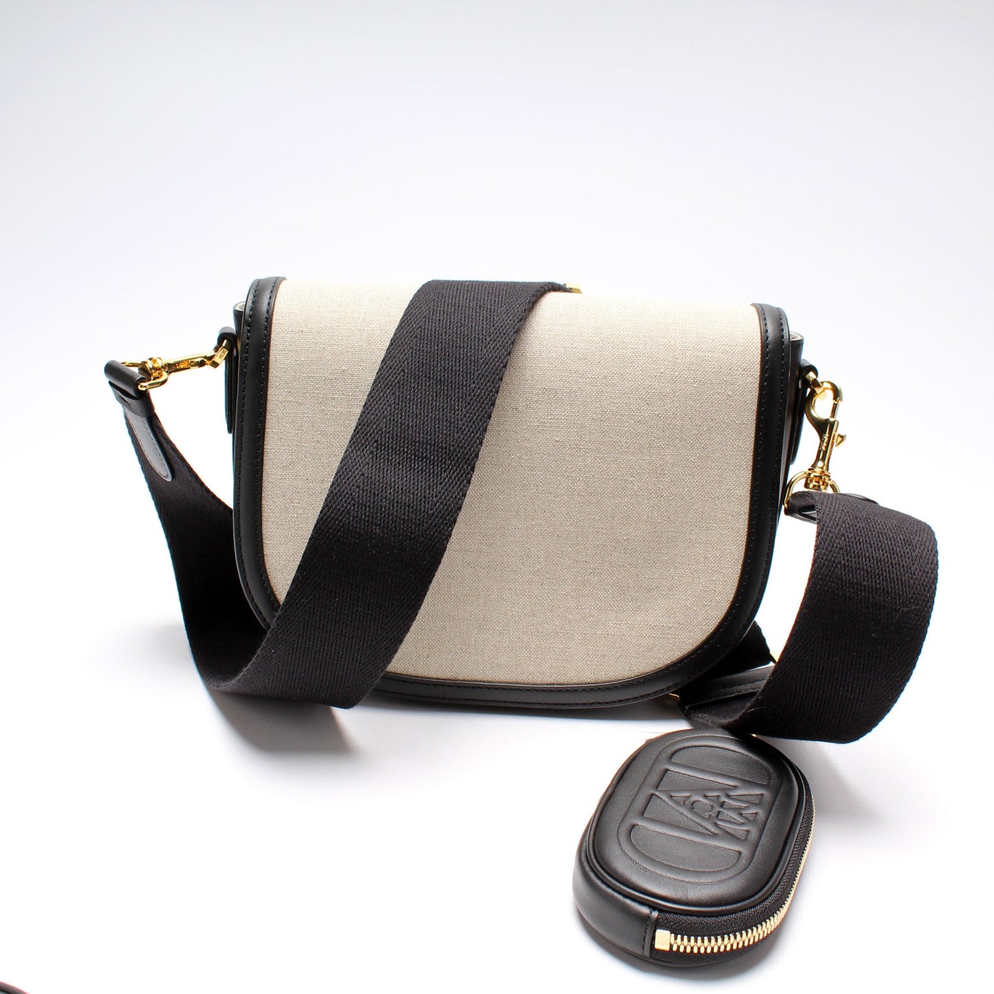 Travia Small Crossbody Italian Canvas Spanish Leather