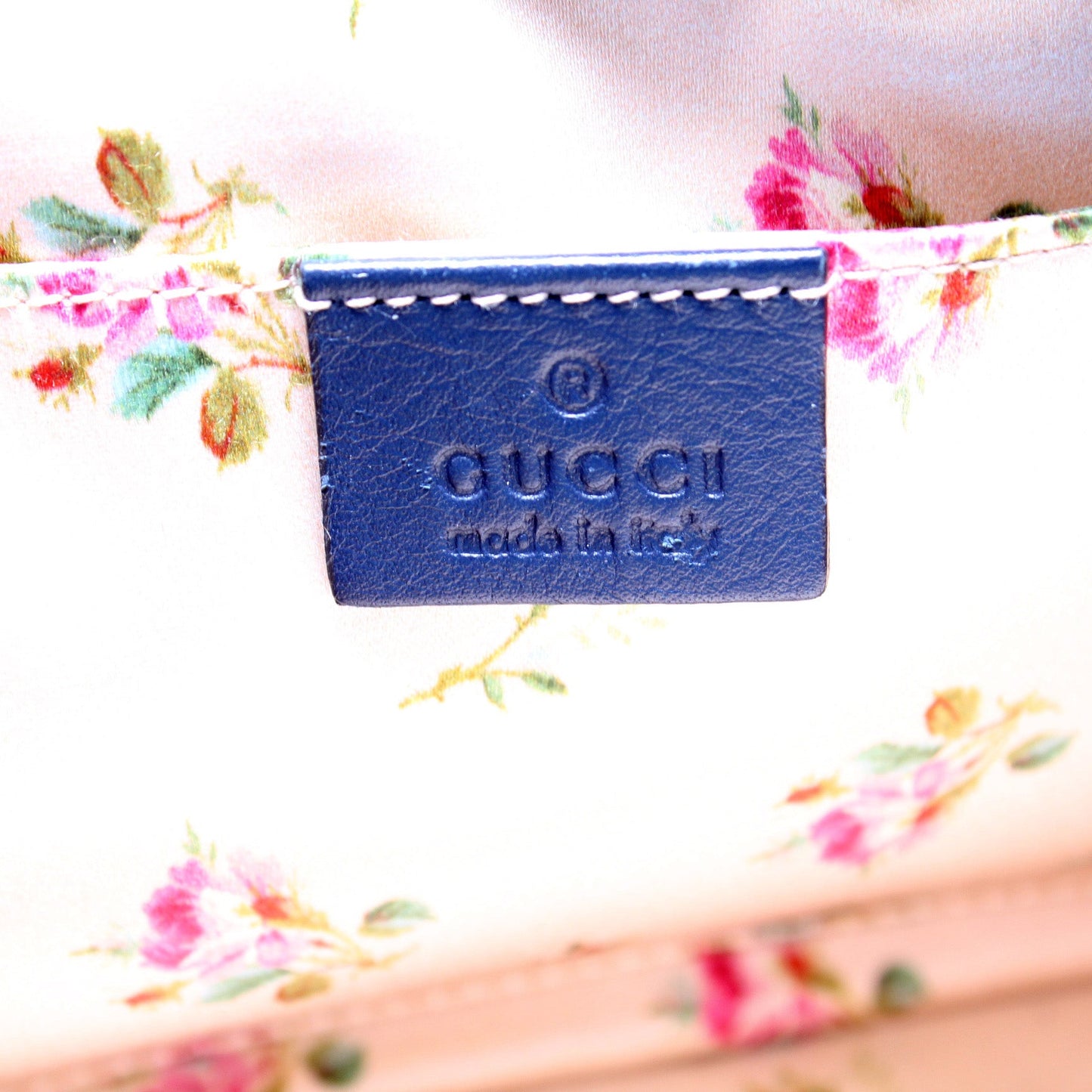 447632 Marmont Small Denim Camera