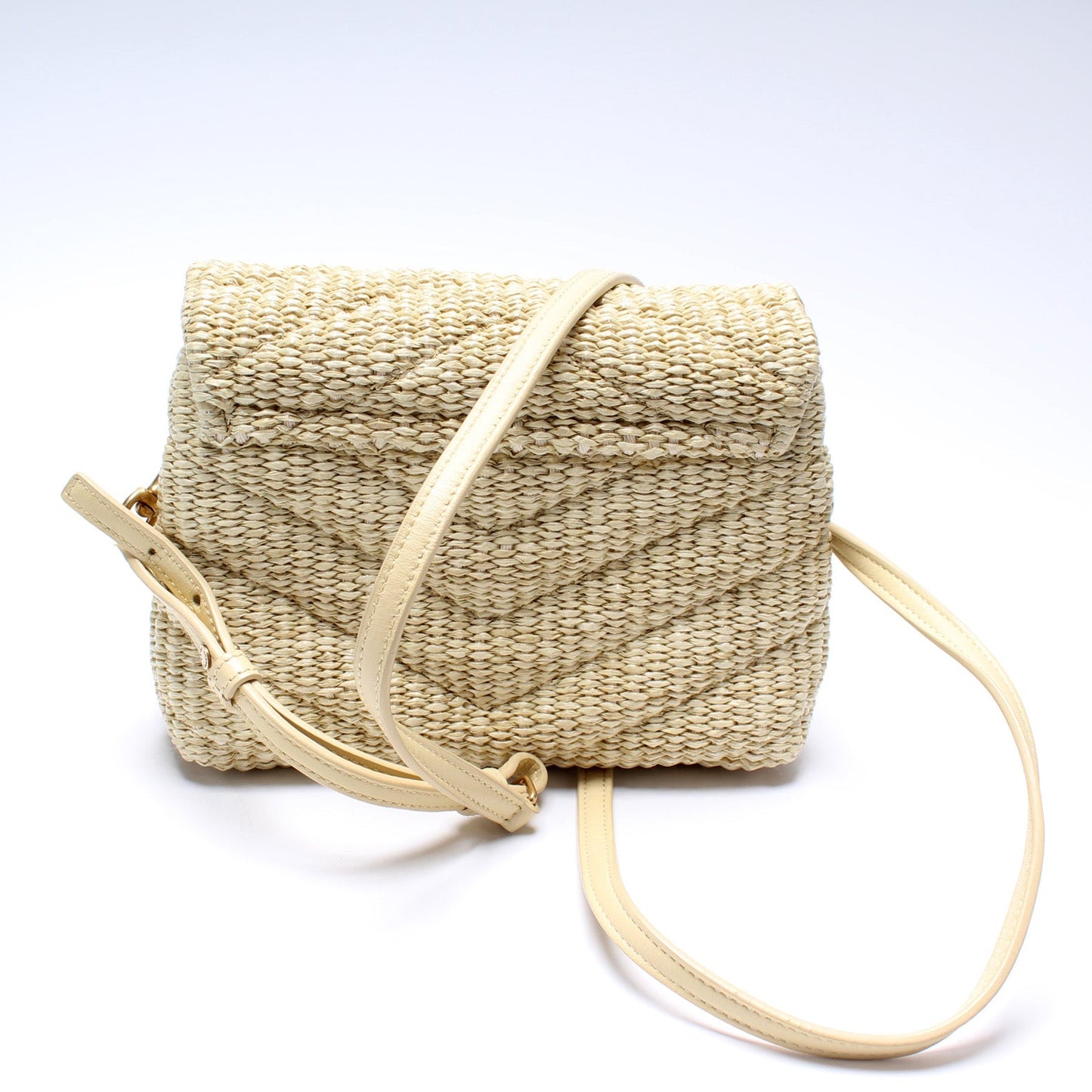 Loulou Satchel Toy Crossbody Raffia 467072