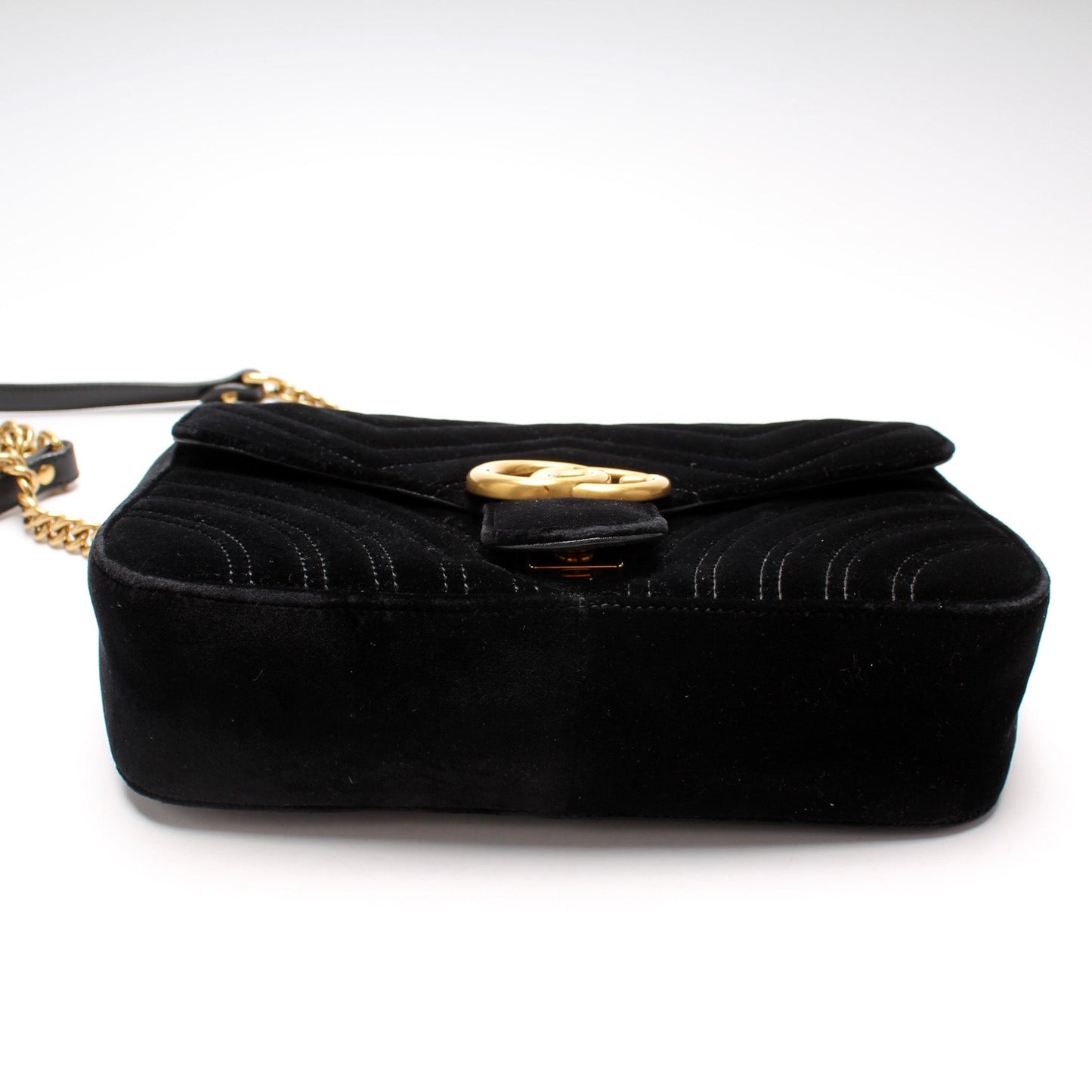 443497 Marmont Shoulder Velvet Small Flap