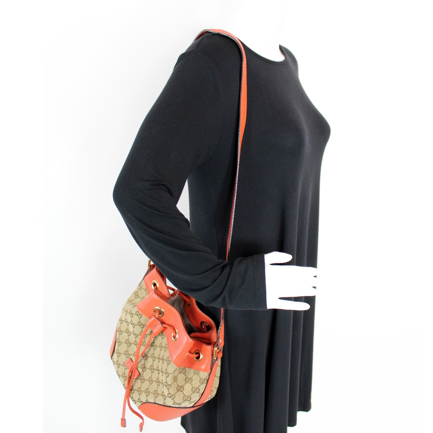 388704 GG Canvas Bucket Bag