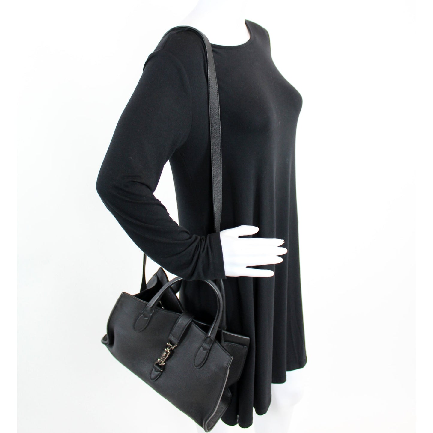 365460 Jackie Small Tote Soft Calfskin