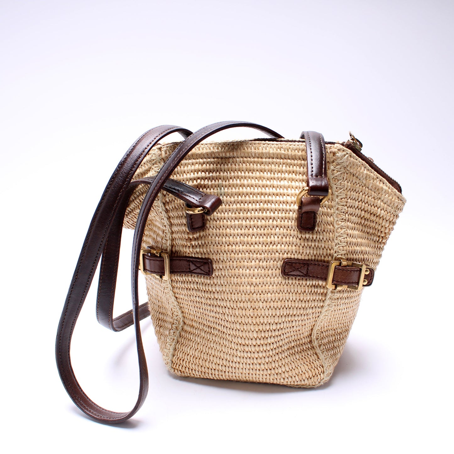 172641 Raffia Downtown Small Shoulder Bag