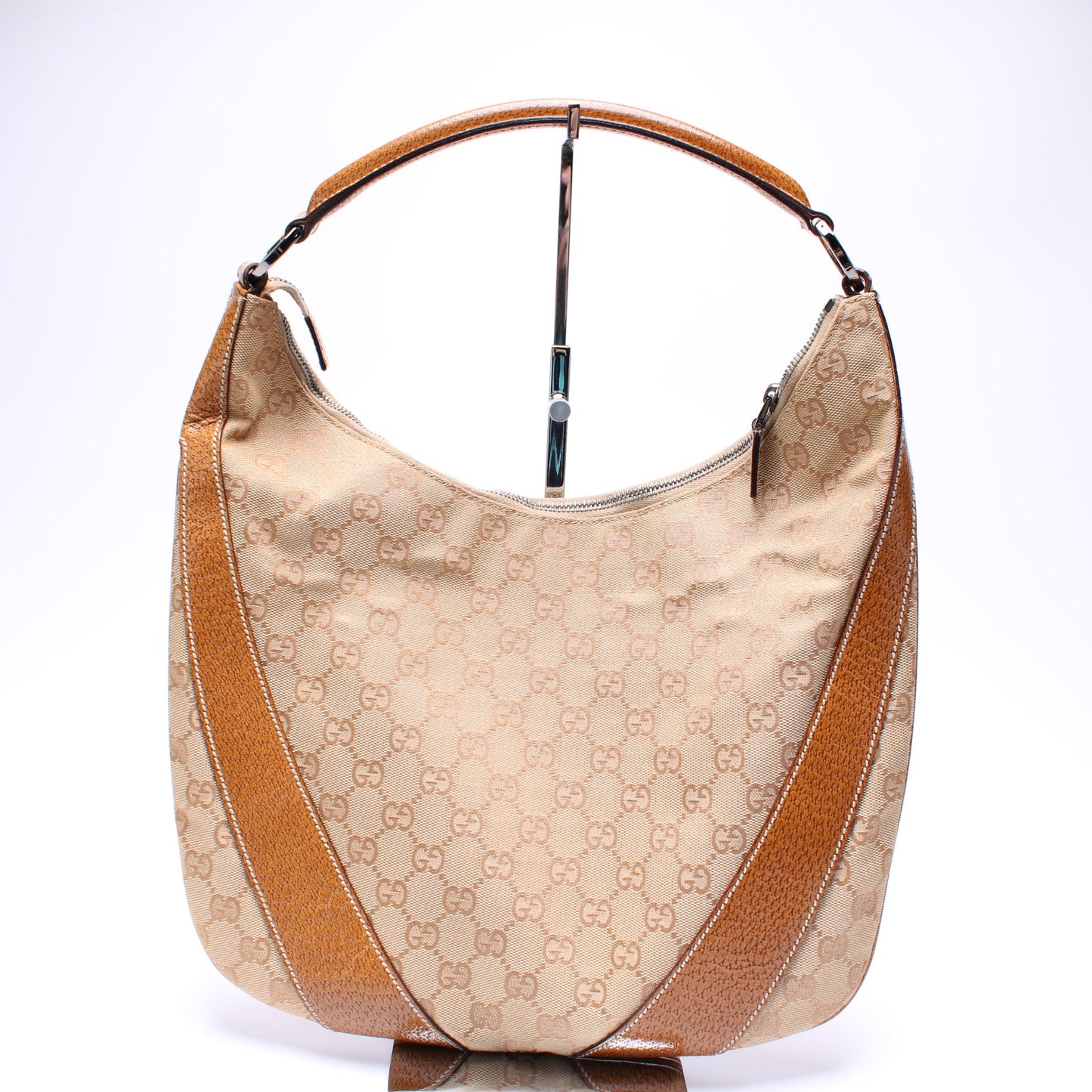 124357 GG Canvas Hobo Bag