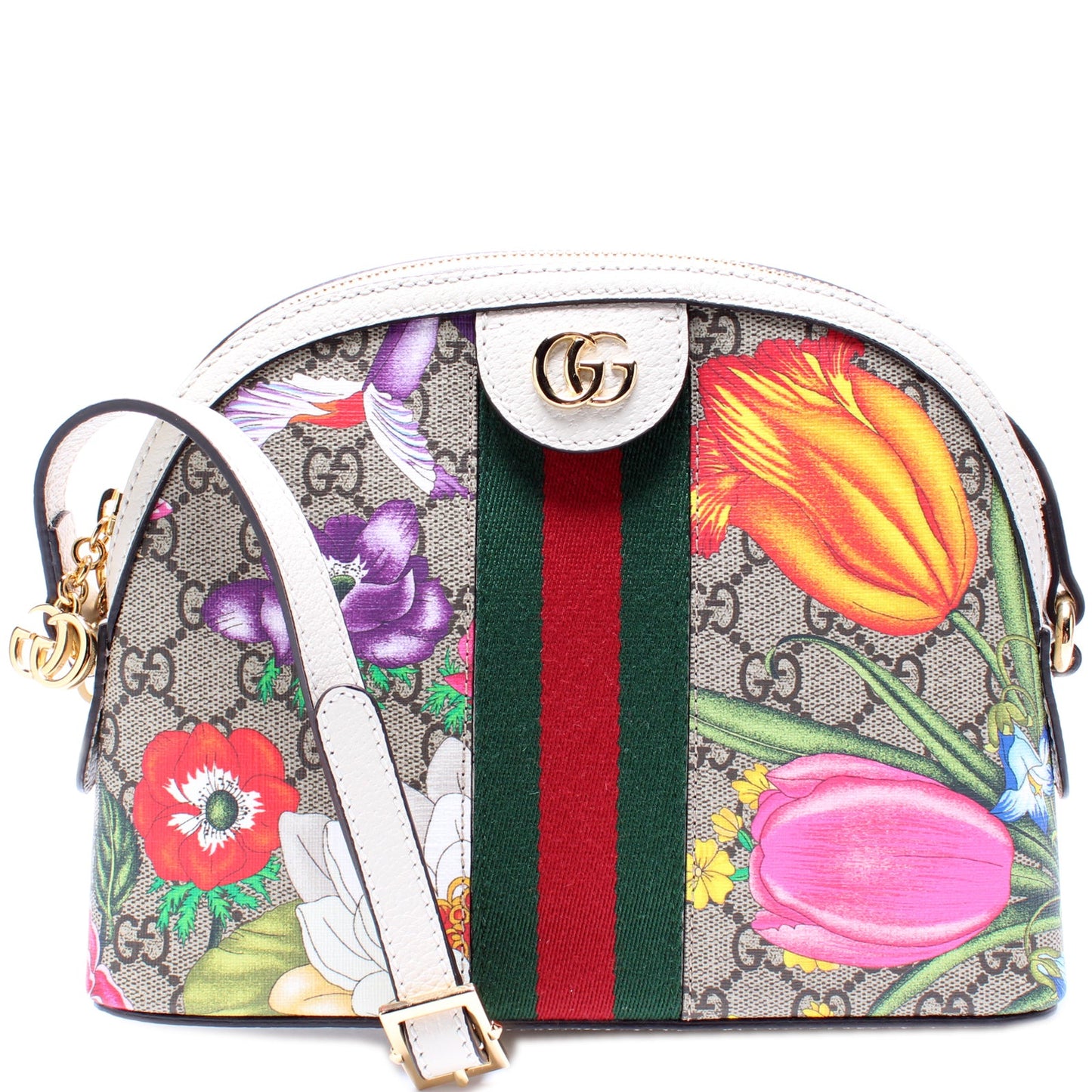 499621 Ophidia GG Flora Small Crossbody