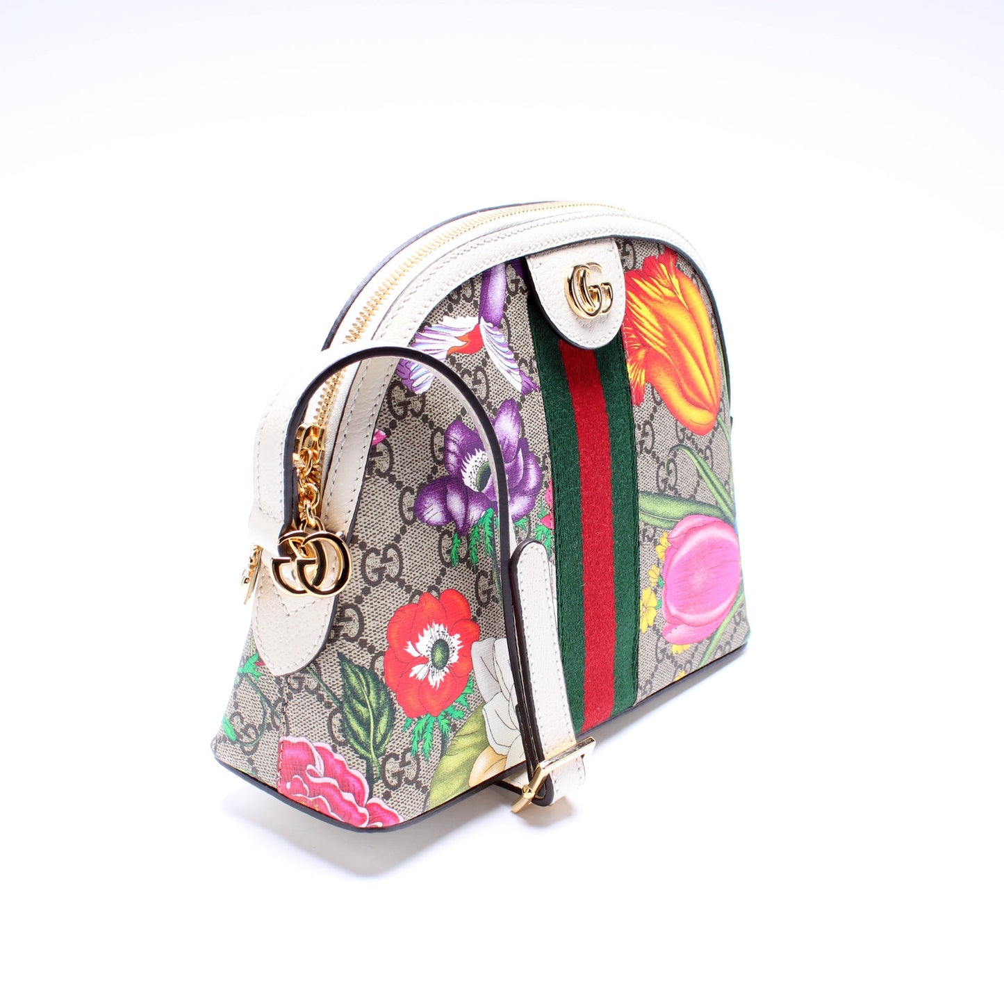 499621 Ophidia GG Flora Small Crossbody
