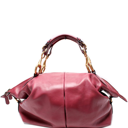309587 Icon Top Handle Soft Calfskin