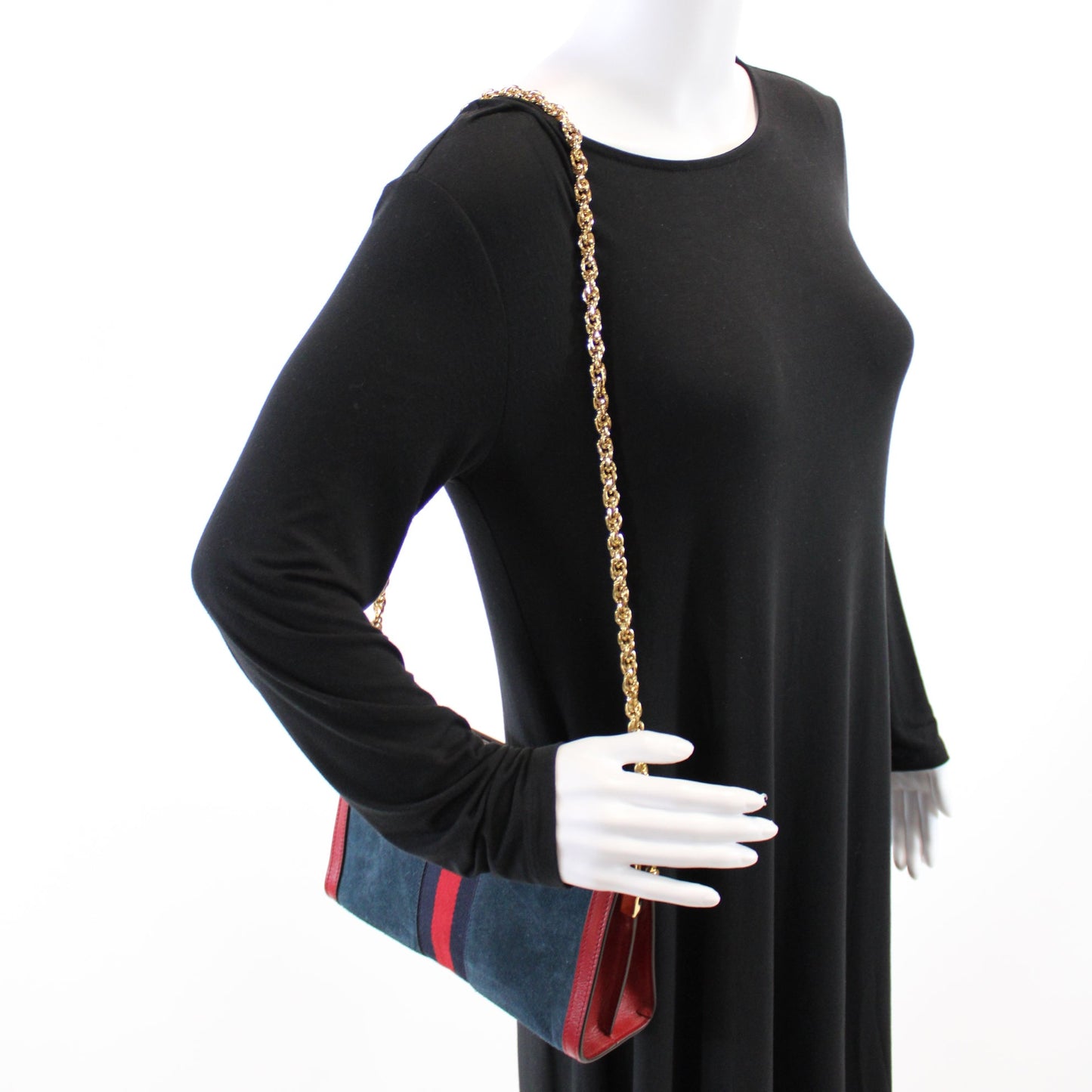 503877 Ophidia Suede Shoulder Small