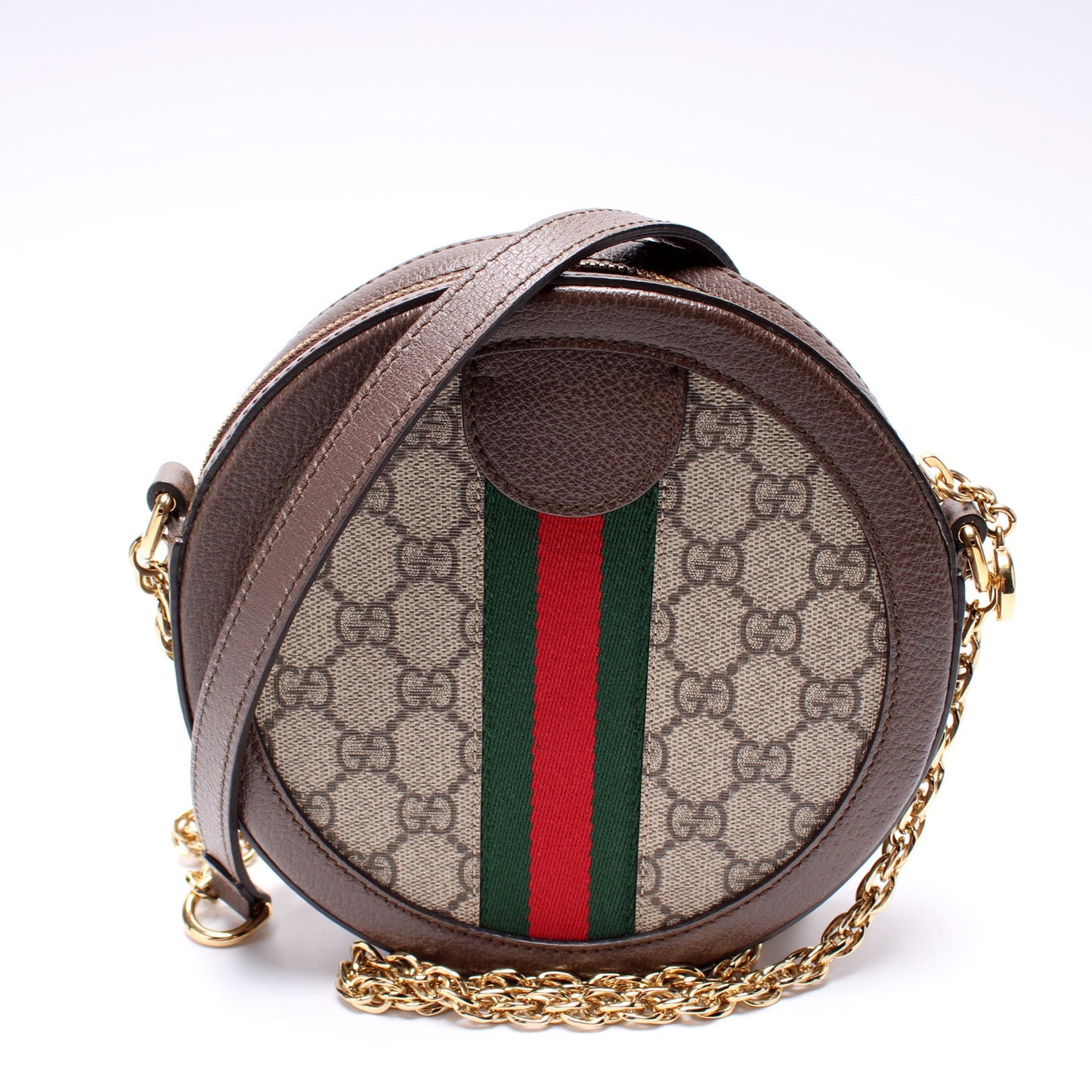 550618 Ophidia GG Supreme Round Small Crossbody