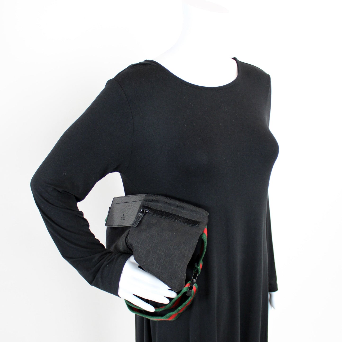 28566 GG Coated Canvas Waist Bag