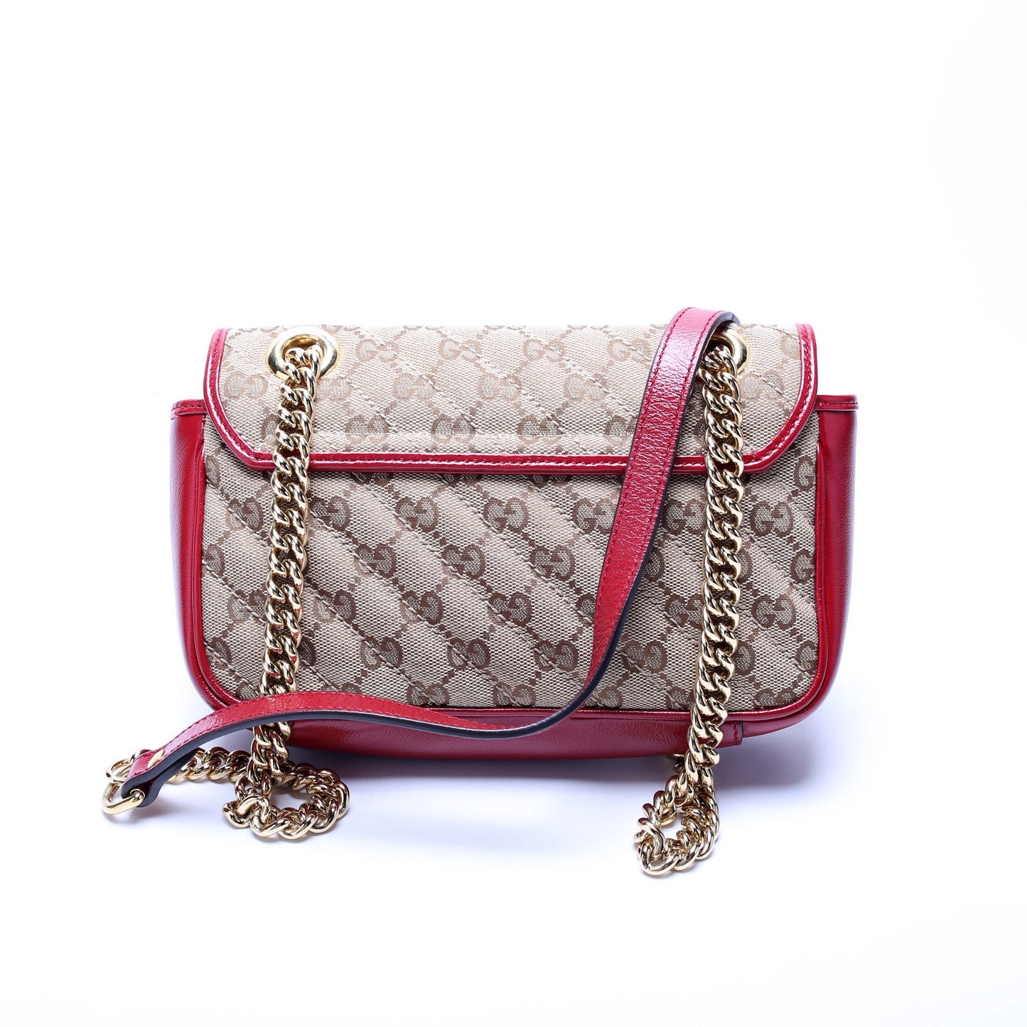 446744 GG Canvas Marmont Shoulder Mini Flap Bag