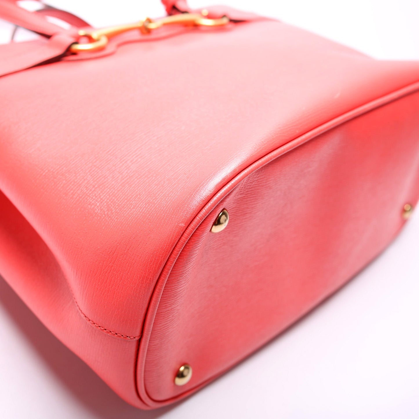 319795 Saffiano Horsebit Tote